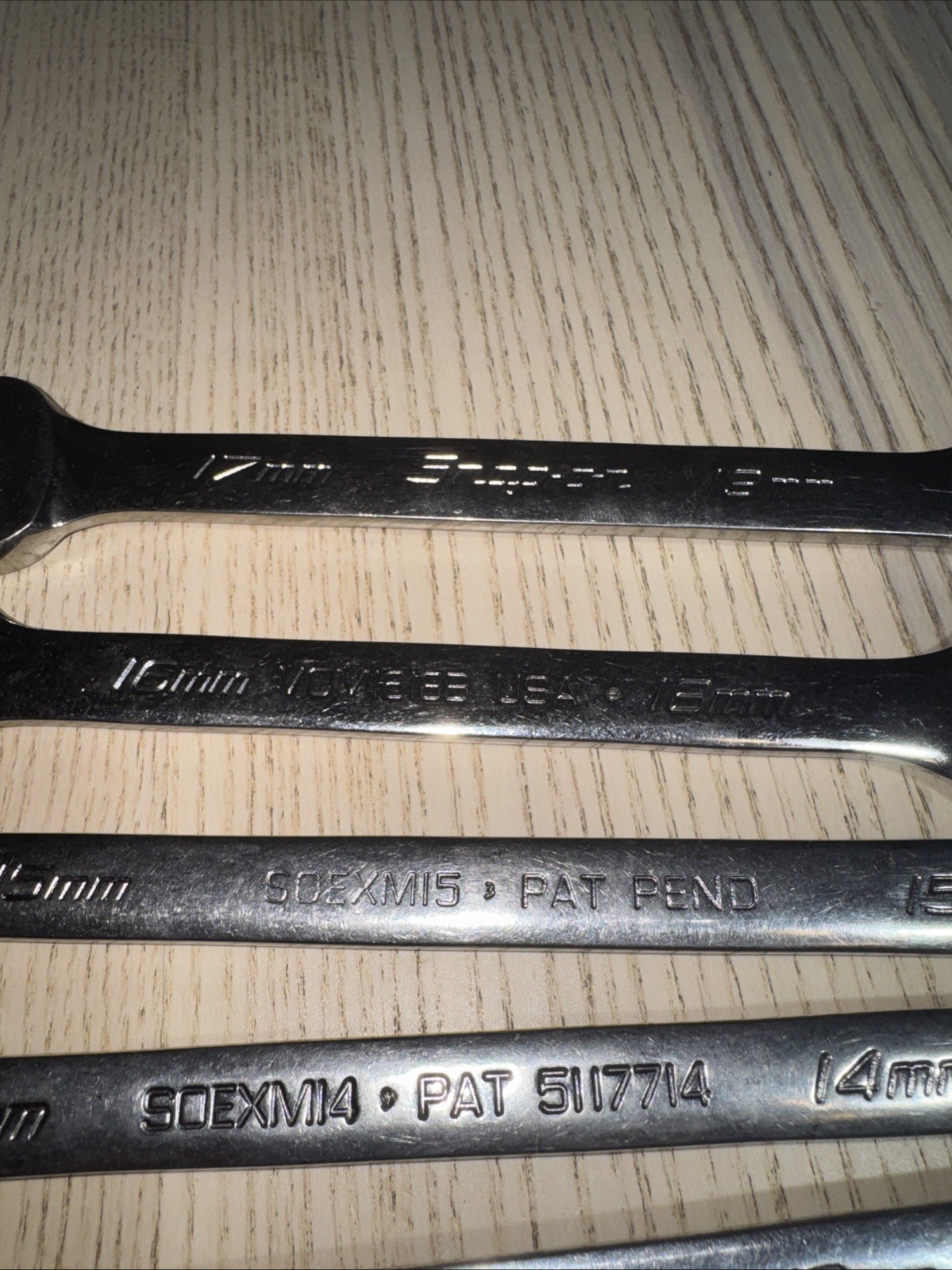 Snap-on Metric Combination Wrench Set 5.5 – 19mm 13-Piece Set Part Flank Drive