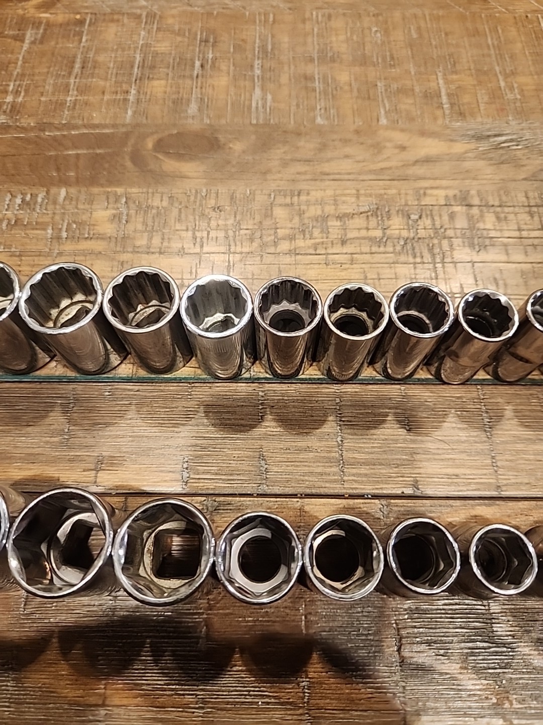 *USA CRAFTSMAN METRIC AND SAE 1/2″ DRIVE SETS 6 POINT AND 12 POINT 23PCS