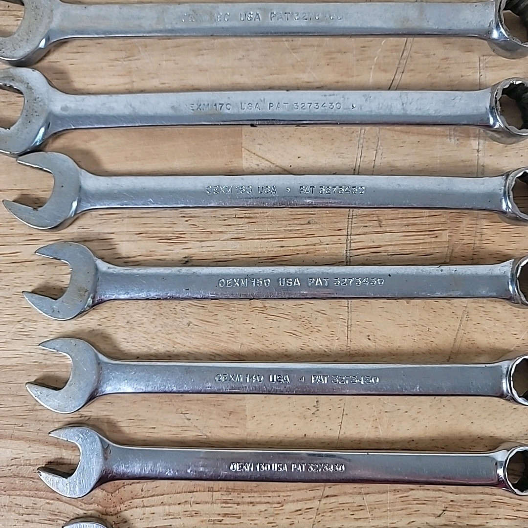 Snap-on Underline Metric Wrench OEXM 6,7,8,10,11,13,14,15,16,17,18,19mm 12 Pt