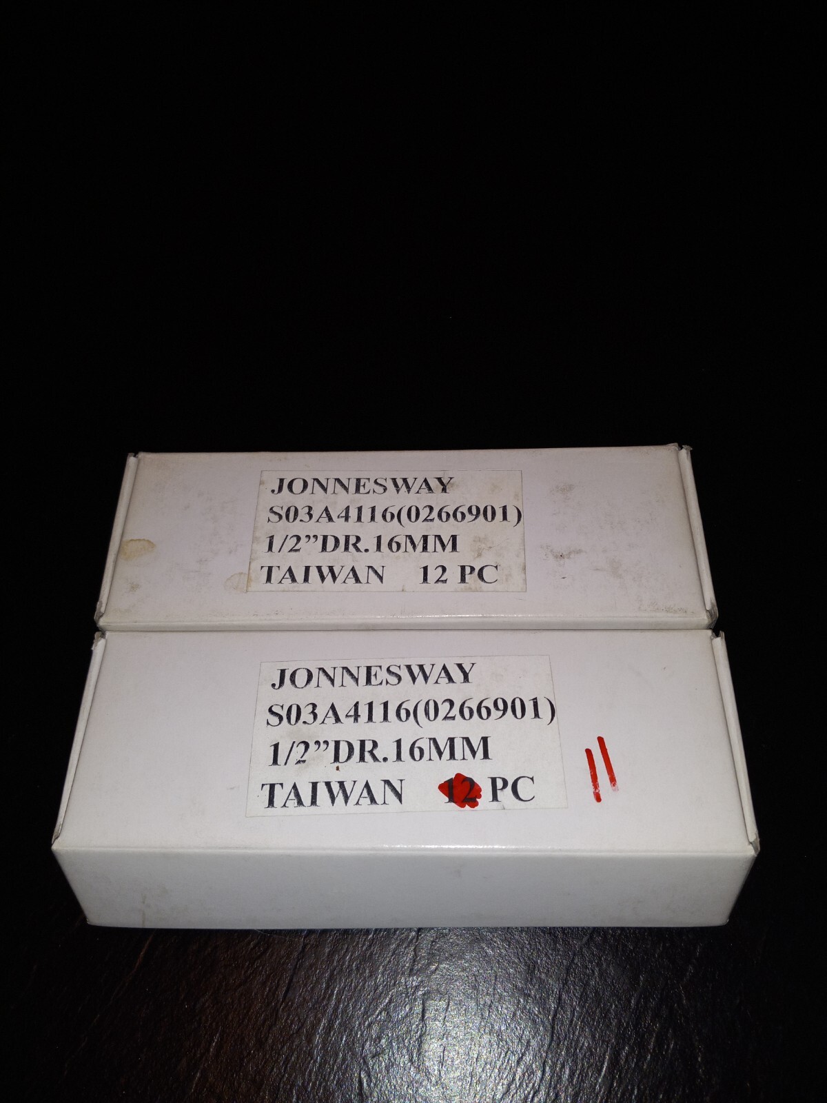 (23 total) Jonnesway 16mm 1/2 Drive 6pt Flank Impact Socket S03A4116