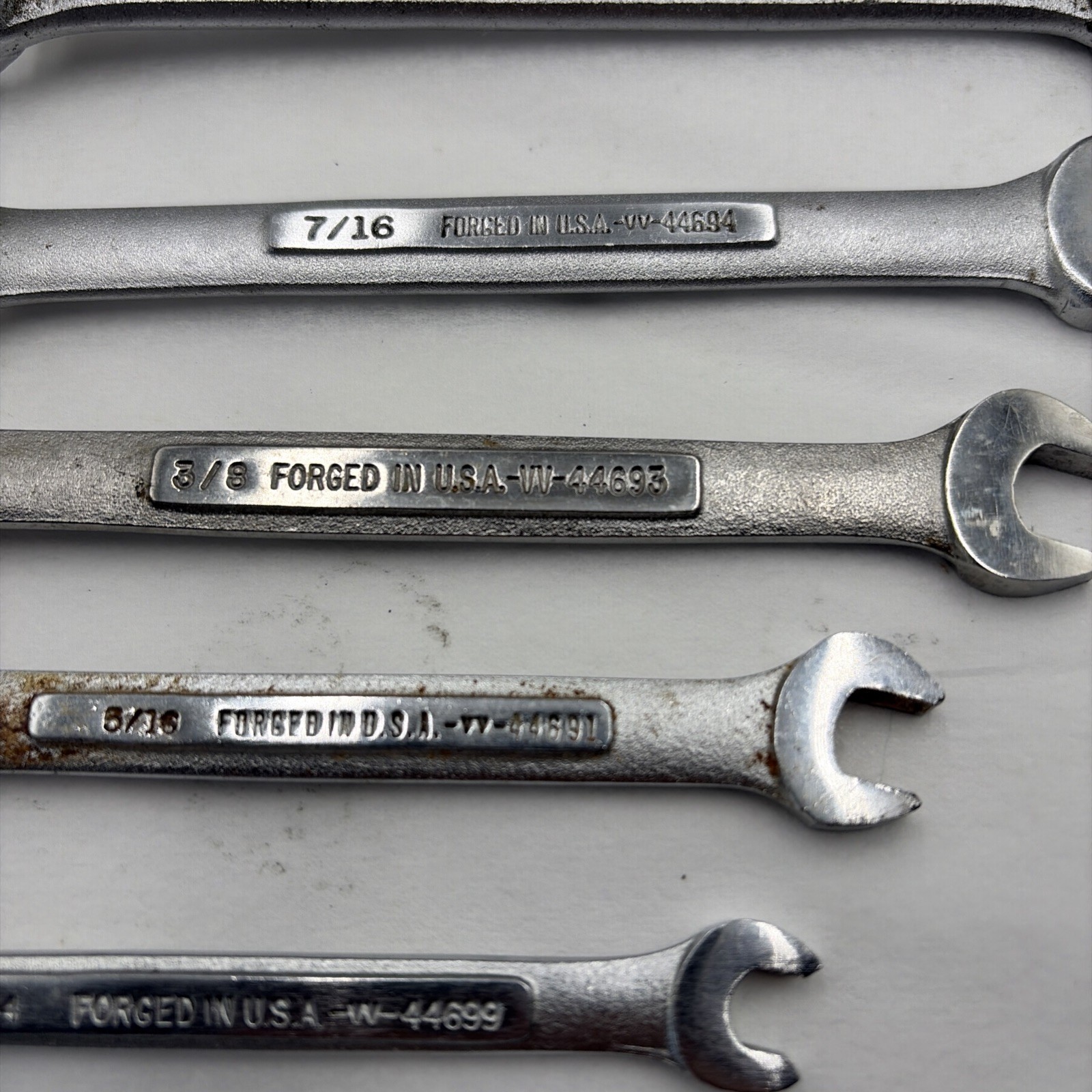 Vintage Craftsman -VV- SAE Combination Wrench Set of 9 Pieces See Description