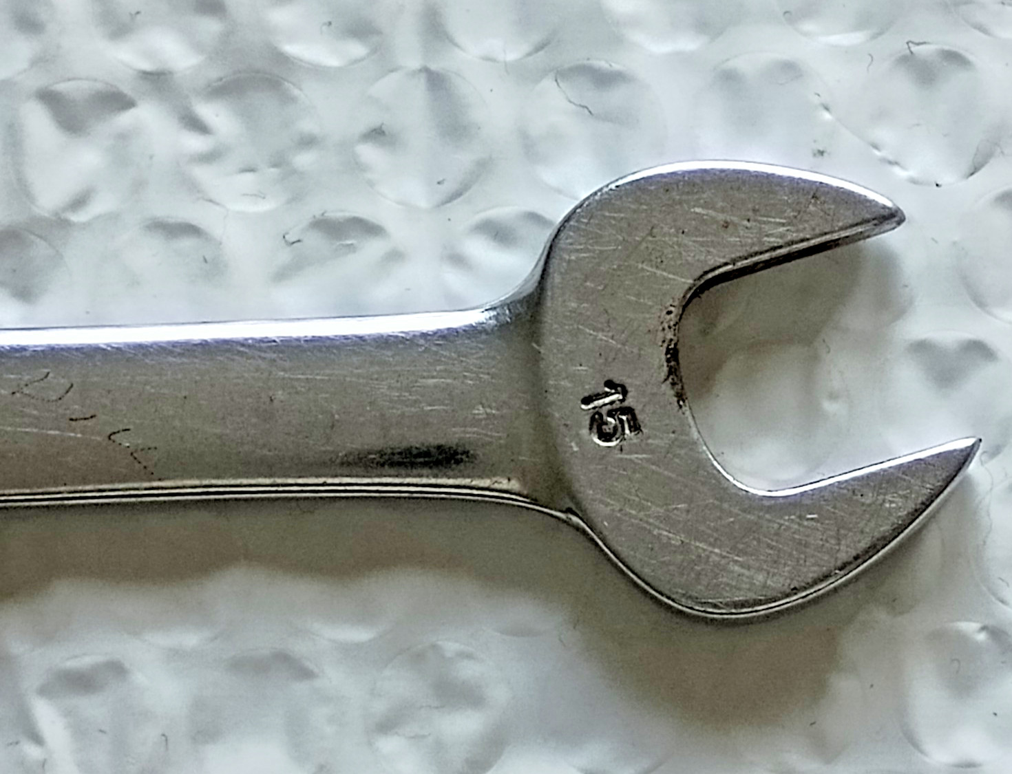 SNAP ON VOM1315, 13MM. x 15MM. DOUBLE OPEN-END WRENCH, 6.5″ LONG.