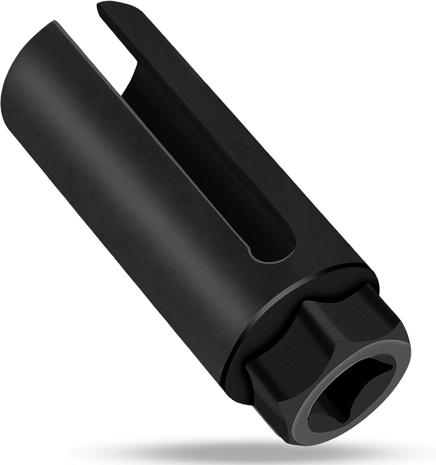 Oxygen Sensor Socket, 22mm 7/8 in, 1/2 in Drive, Chrome-Plated, Wire Cutout