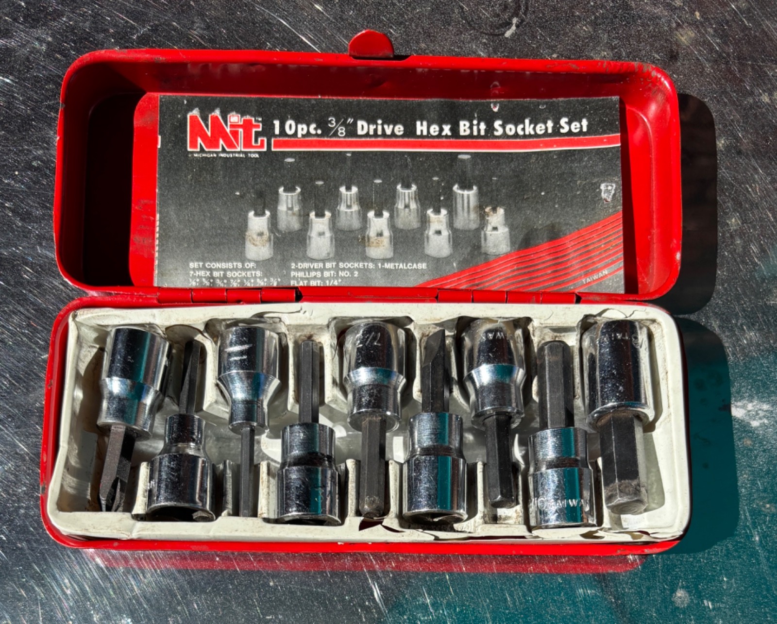MIT 10 pc. 3/8″ Drive Hex Bit Socket Set