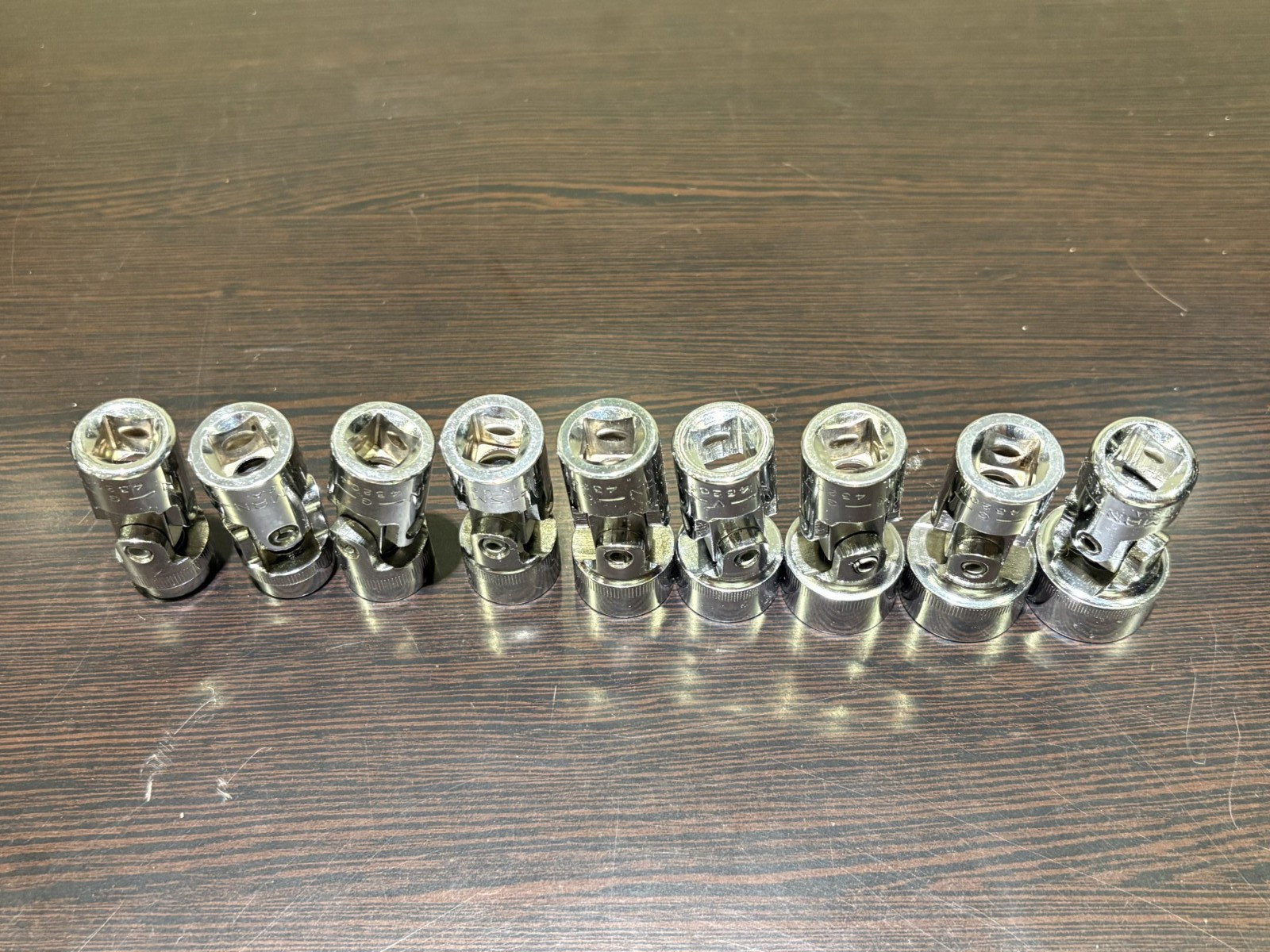 Craftsman 9 Piece Metric Swivel Socket Set 6 Pt 3/8 Drive G/V Series 11-19MM USA