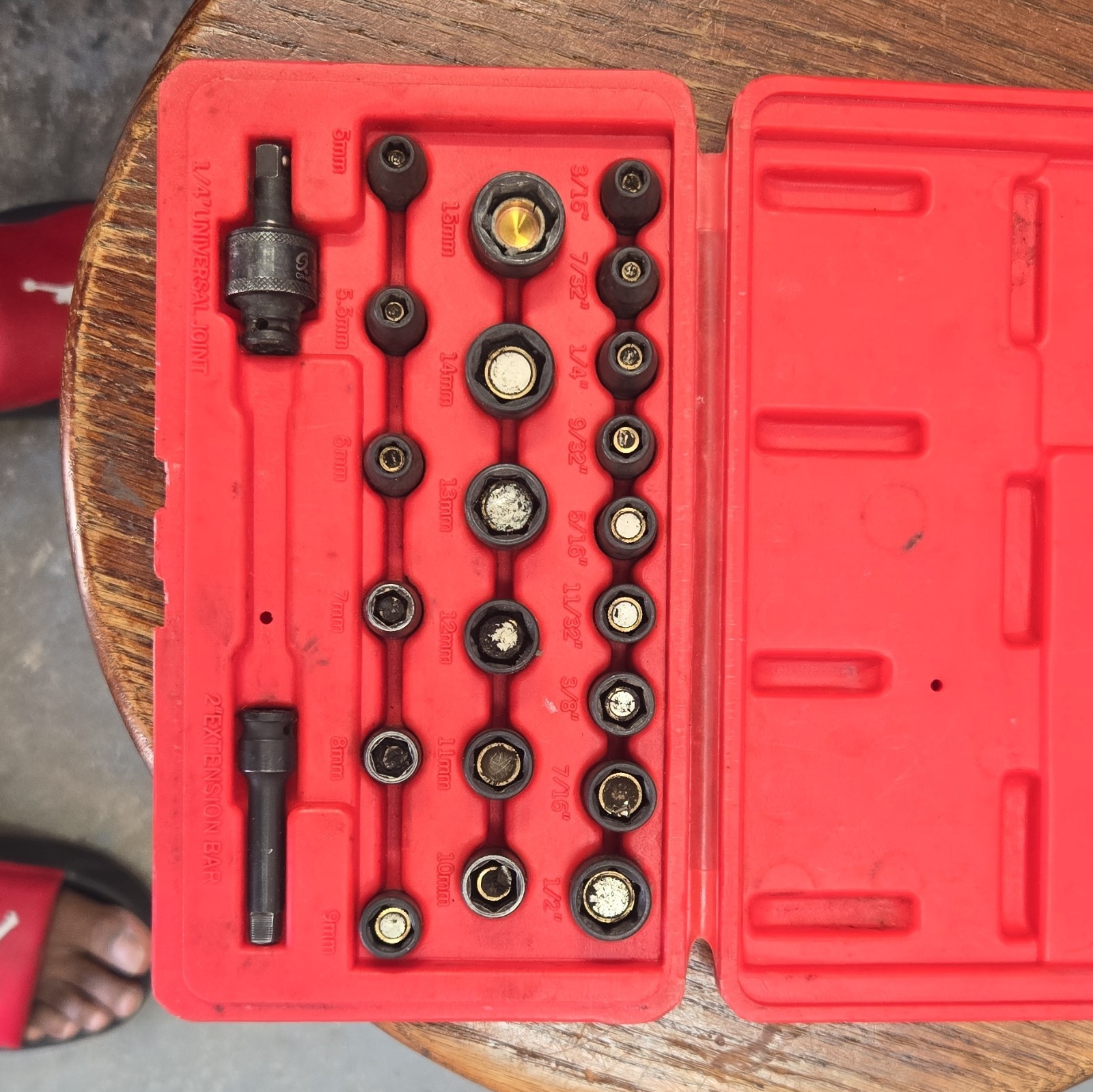 Sunex 1818 23-Piece 1/4 Drive Master Magnetic Impact Socket Set
