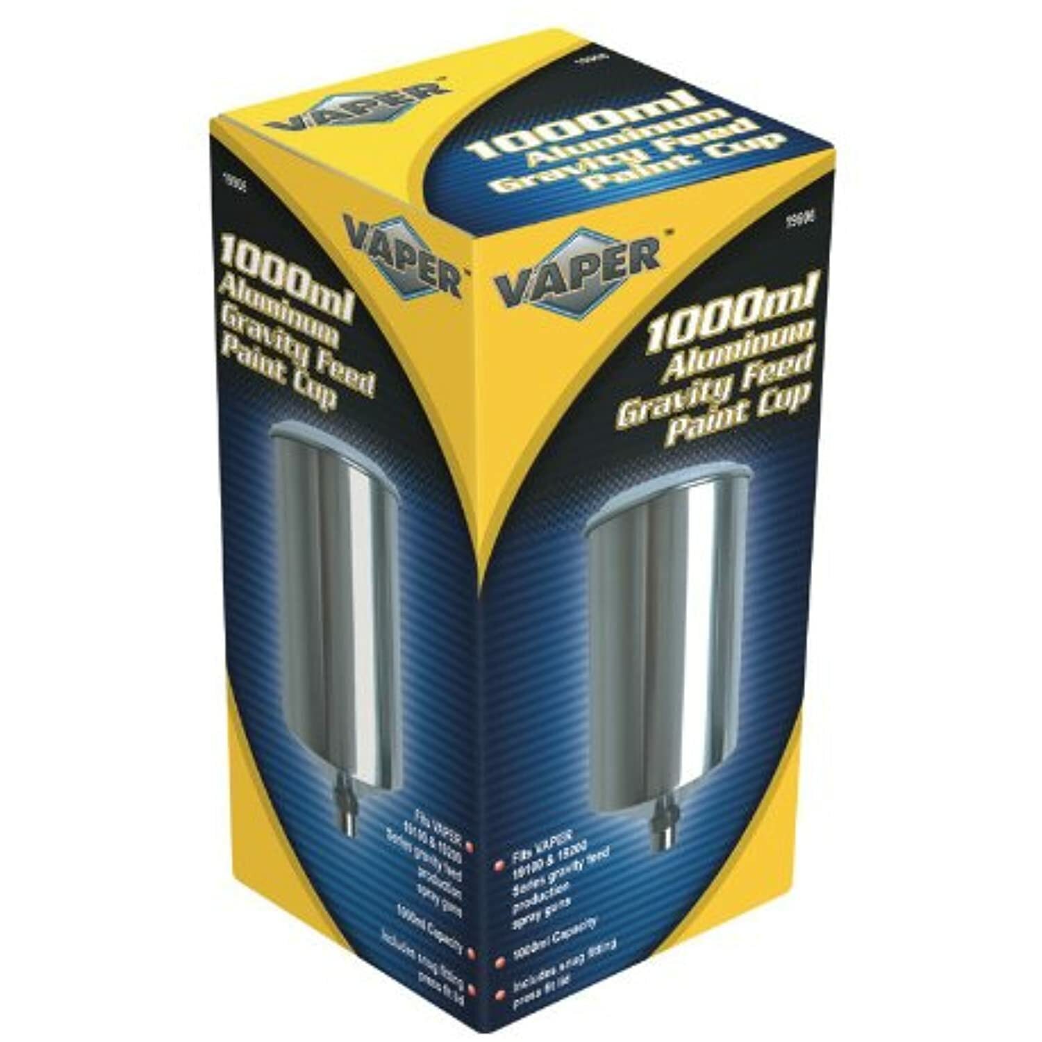 Titan 19906 – 1000ML Aluminum Gravity Feed Paint Cup w/ Lid