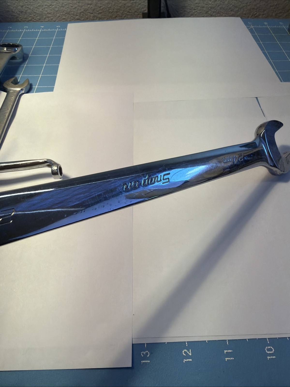 Snap-On 24mm 12-Point Metric Combination Wrench USA OEXM240B Very Good Condition