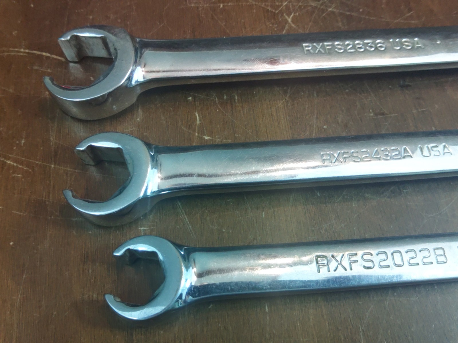 Snap On SAE Line Flare Nut Wrench Set 3 Pc 5/8 to 1-1/8 USA RXFS – Owner’s Marks