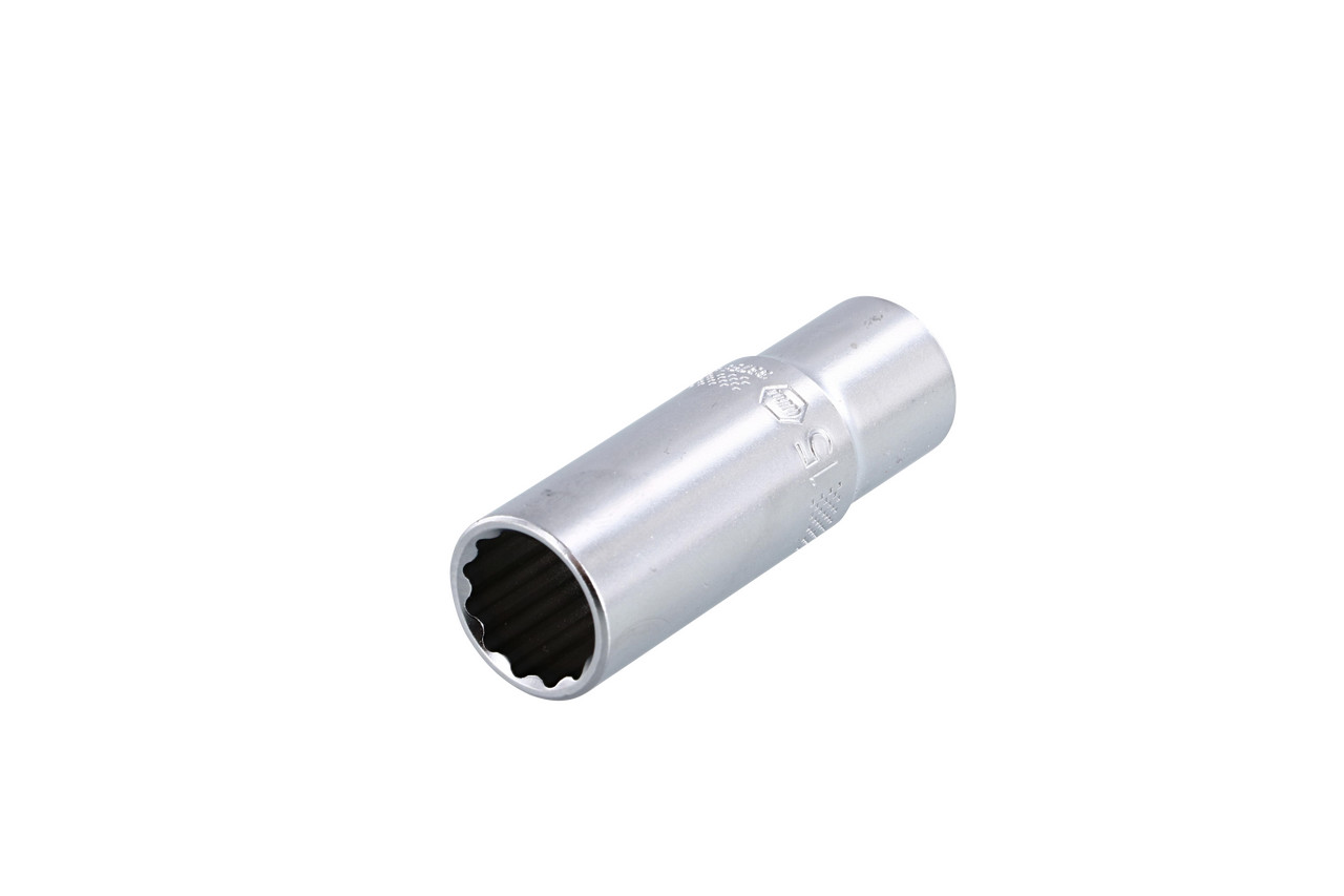 Wiha 33758 12 Point – 3/8″ Drive Deep Socket 15.0mm