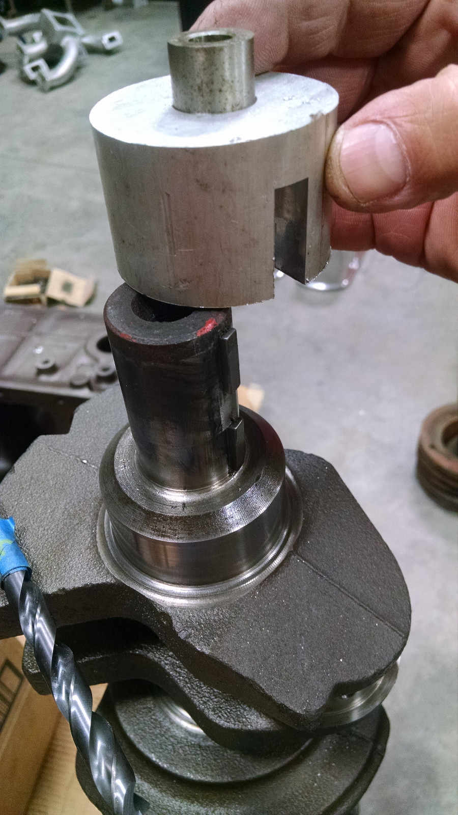 Crankshaft Drilling Fixture Balancer bolt 283 327 250 235 261 230 348 409 Tool