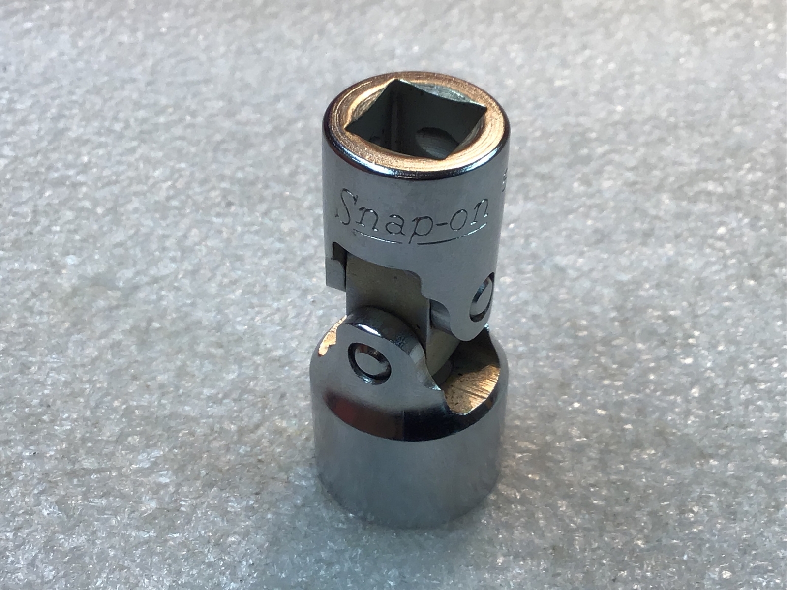 Snap On-#FVU20-5/8”, Chrome, 12Pt., 3/8” Dr., Wobble Socket, Underline Logo-NOS-