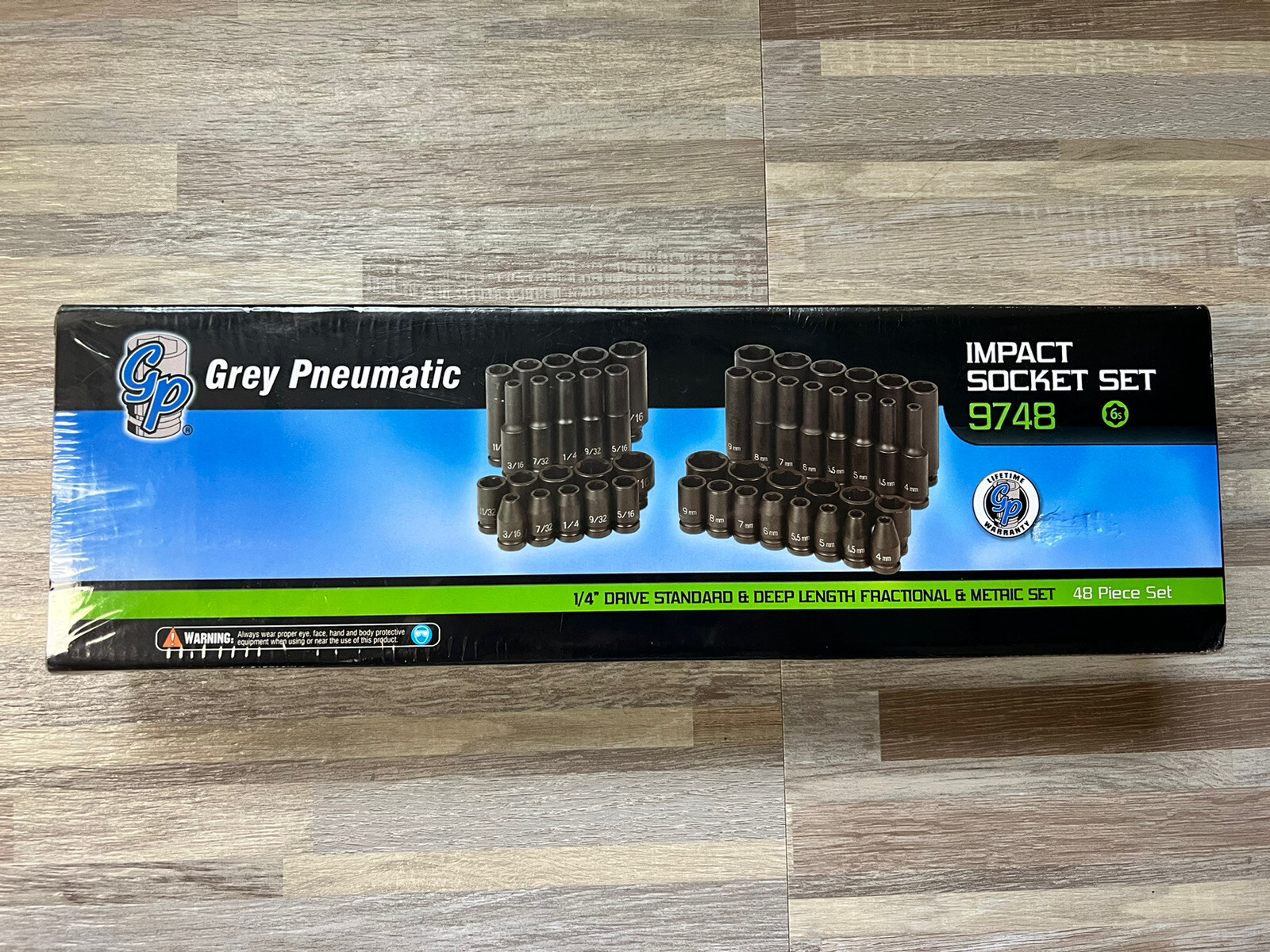 Grey Pneumatic 9748 1/4″ Dr. Std. & Dp. Fract.& Metric Master Set