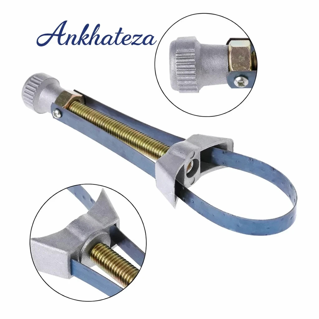 Oil Filter Removal Tool Strap Wrench Diameter Adjustable 60mm To 120mm Car Auto