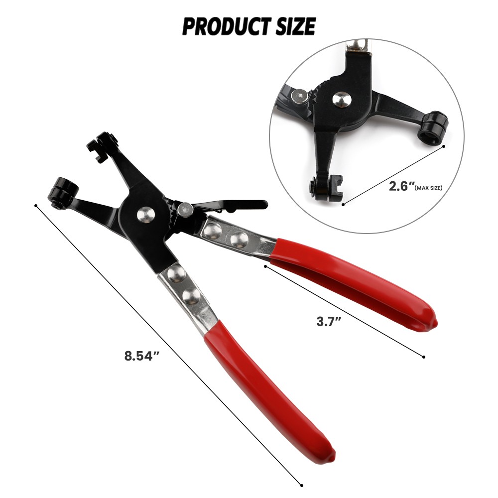 US 1Pcs Hose Clamp Pliers Car Water Pipe Fuel Coolant Spring Bundle Removal Tool