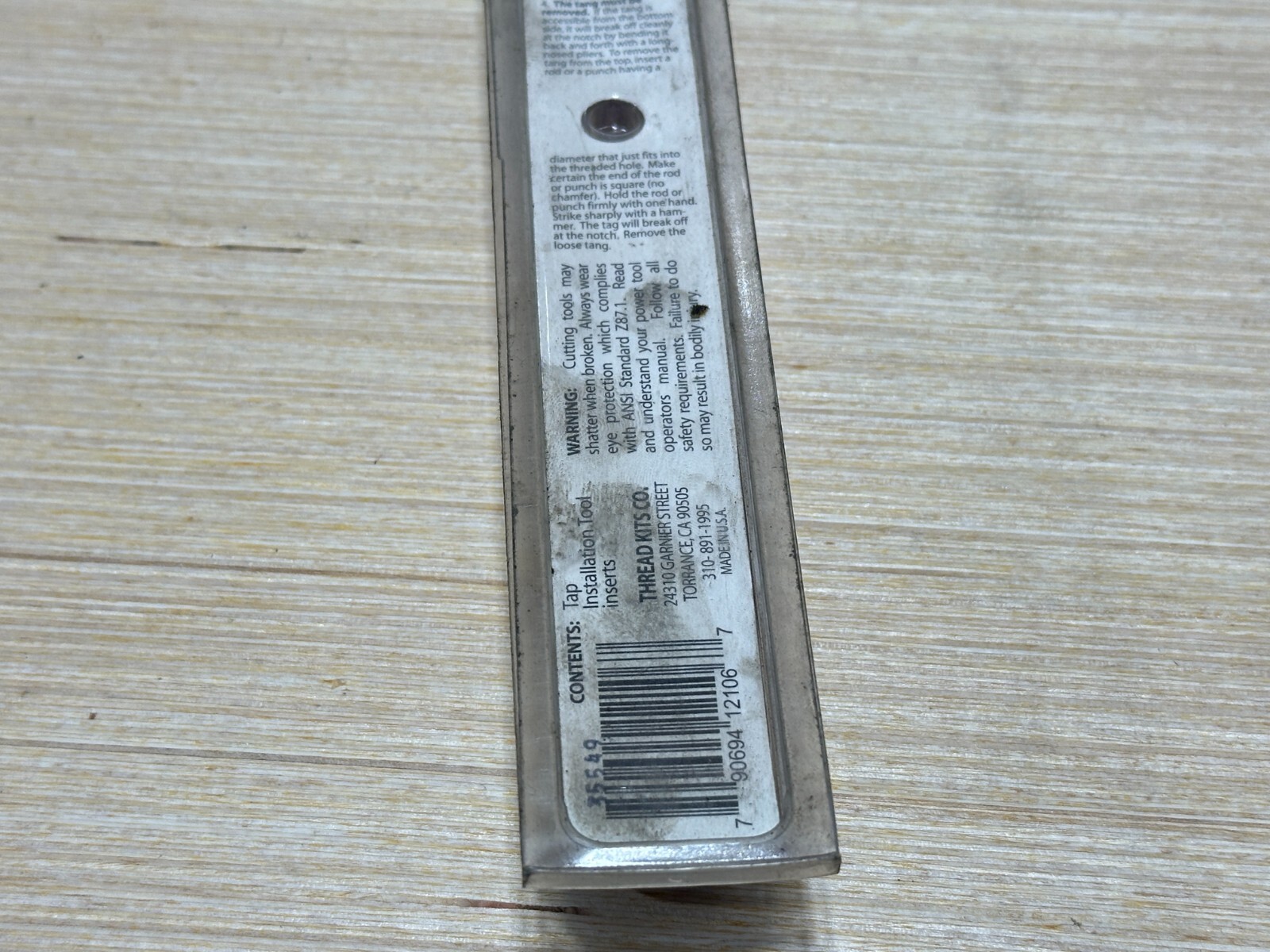 Perma-Plug 1208-106 3/8-16 Inch Coarse Thread Repair Kit