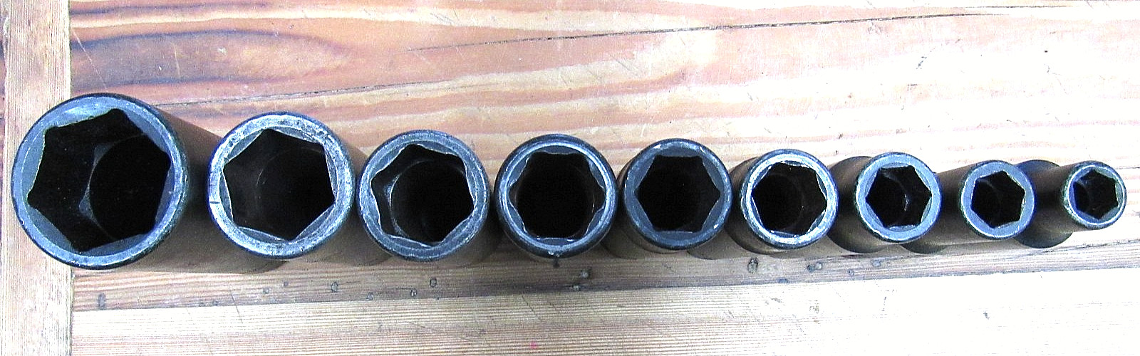 Snap On SIM120-320 1/2″ Drive 9 piece Impact Deep Socket Set 3/8″- 1″ 6 pt