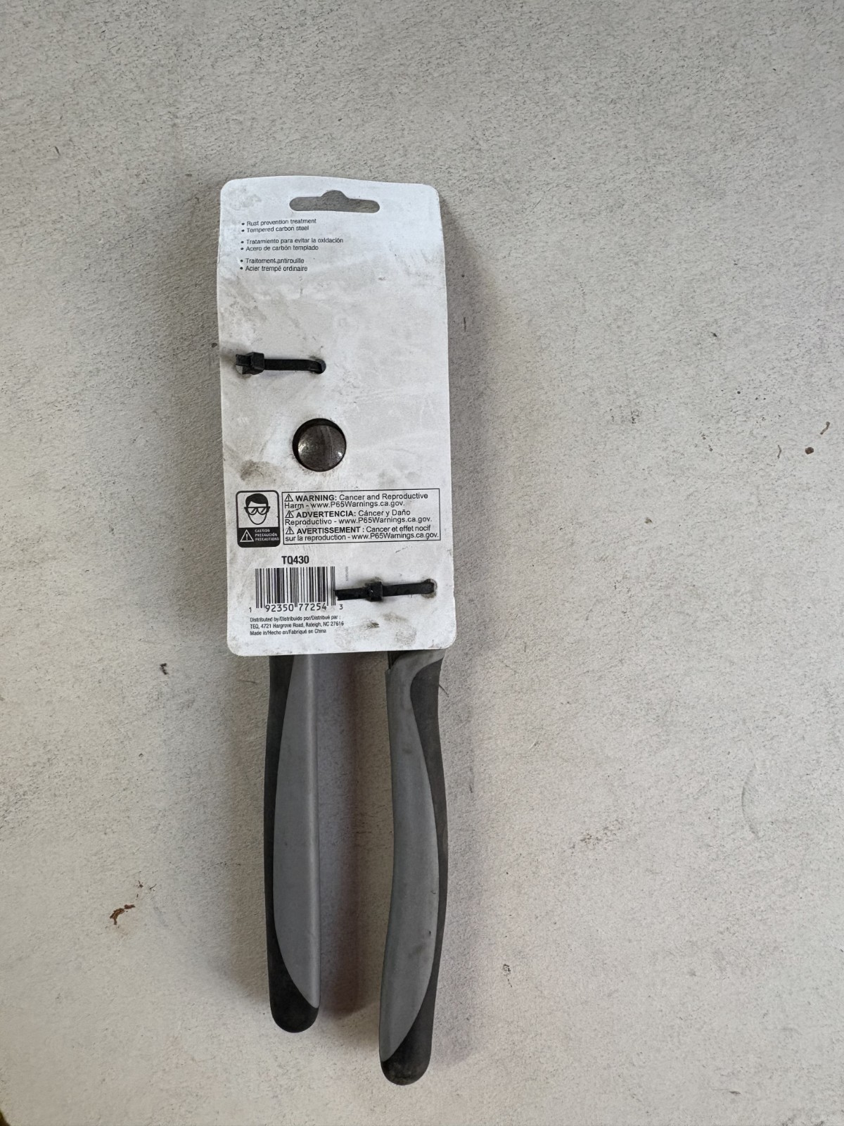 TEQ Correct 10″ Groove Joint Pliers, Carbon Steel, Soft Grip Handles