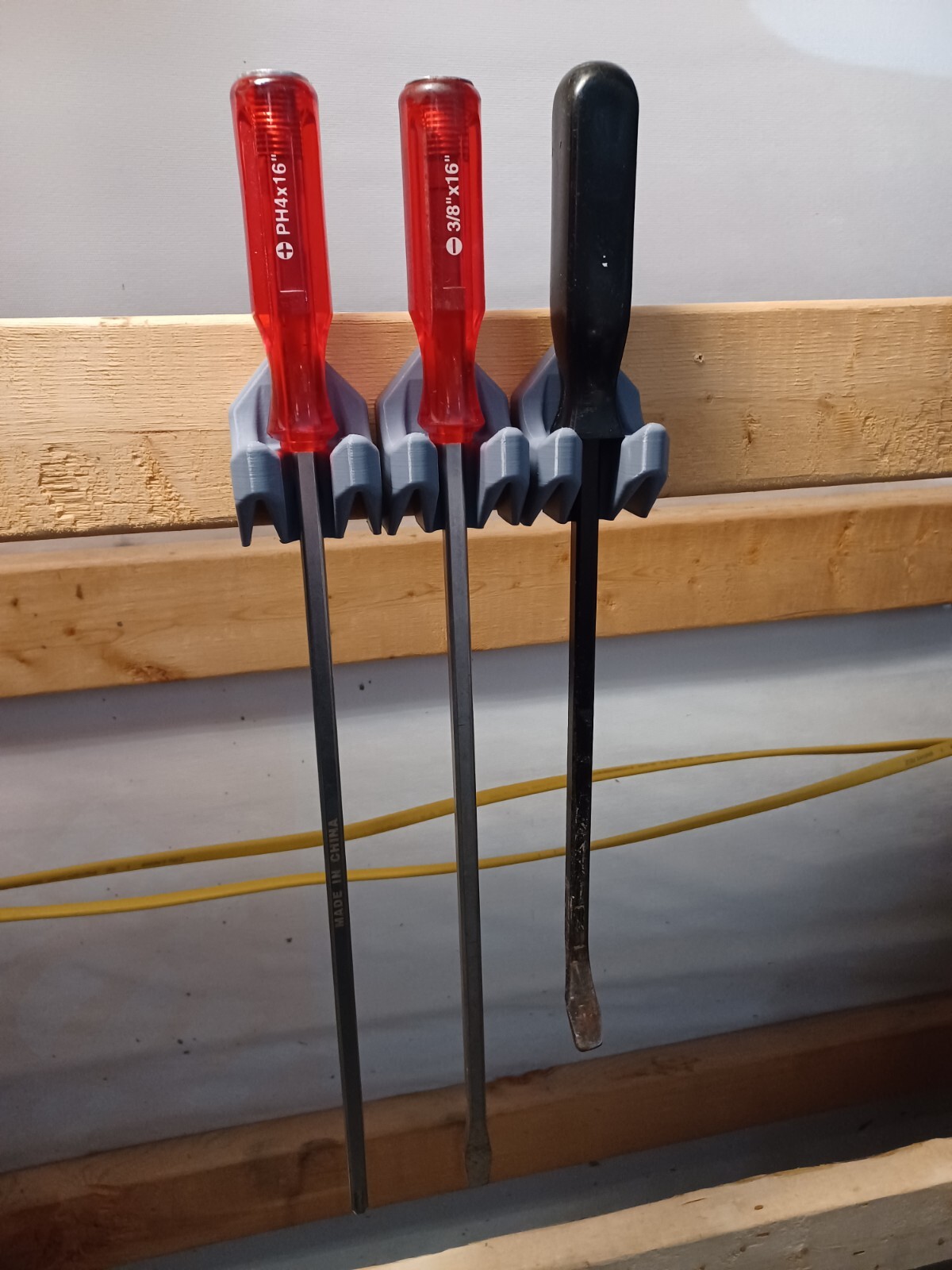 Prybar / Screwdriver Rack, 3 pack, Wall Mount (Magnetic)