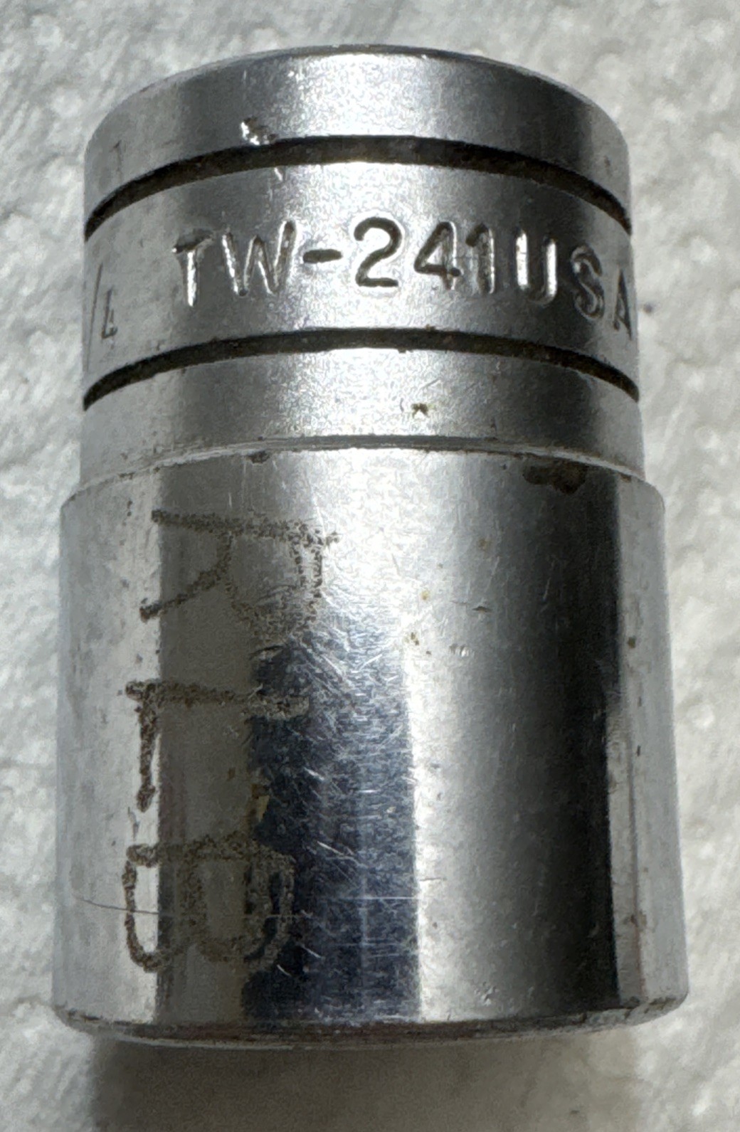 Snap-on TW241 Shallow Chrome Socket 1/2″ Drive 3/4″ SAE 6 Point USA Mechanic