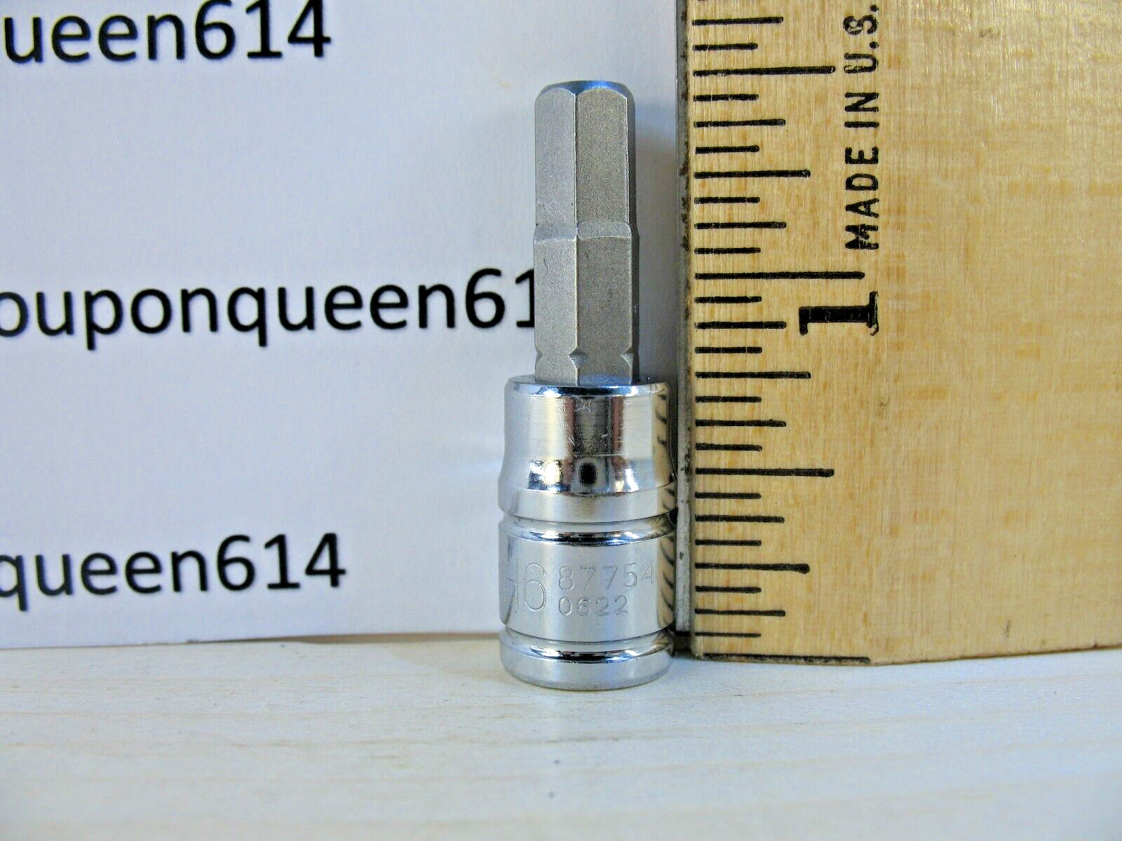 KOBALT 87754-0622, 1/4″ Drive Hex Bit Socket H6mm – Brand New