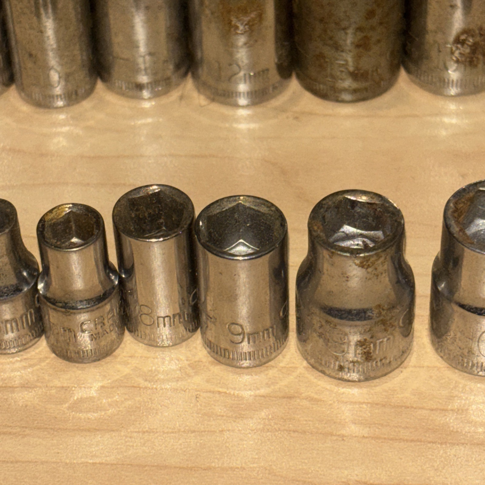 Craftsman Metric 2 Point 20pc Socket Set 3/8-1/4”Drive 19mm to 4mm