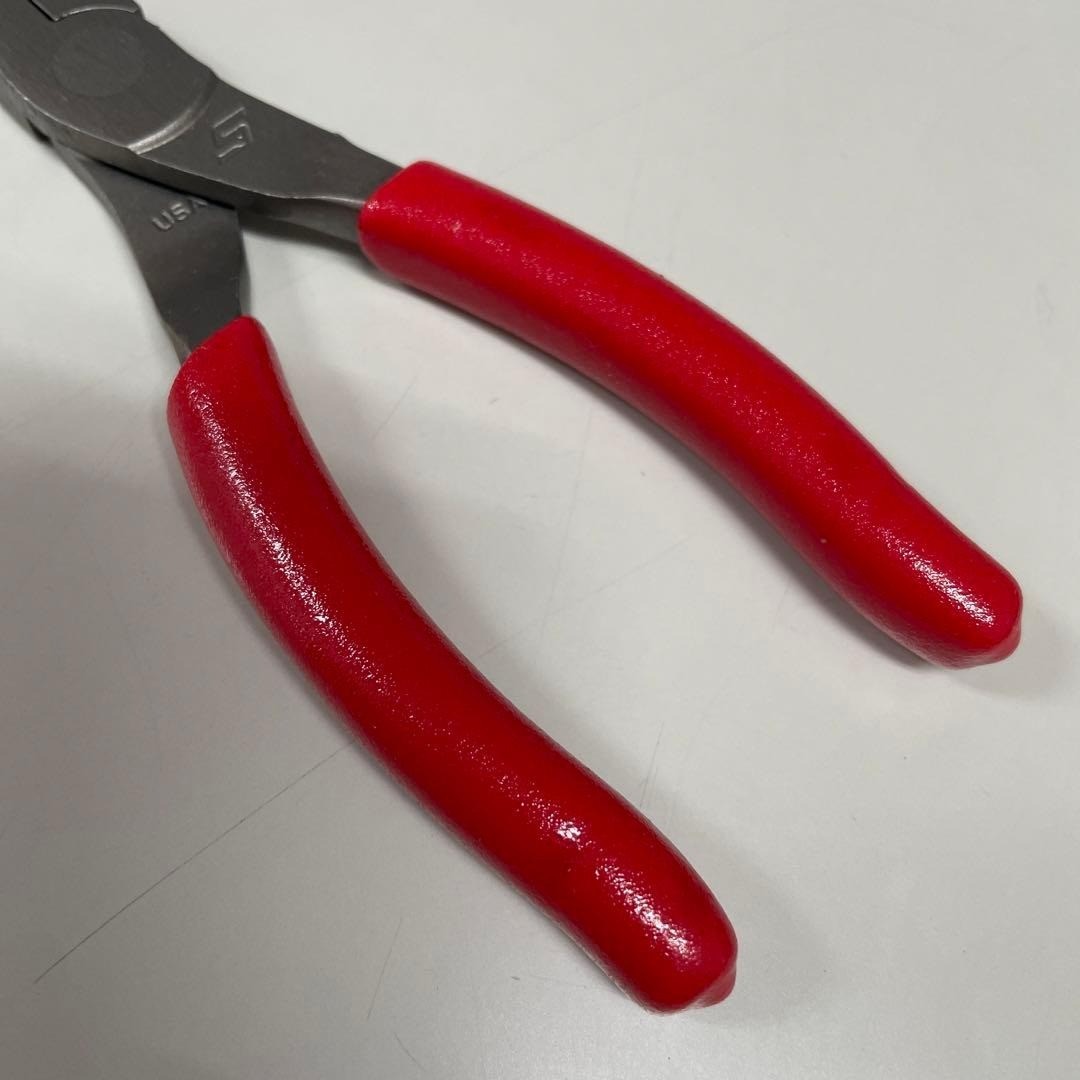 Snap-on 95ACF RED 6″ Soft Grip Talon Grip Needle Nose Pliers [Unused]