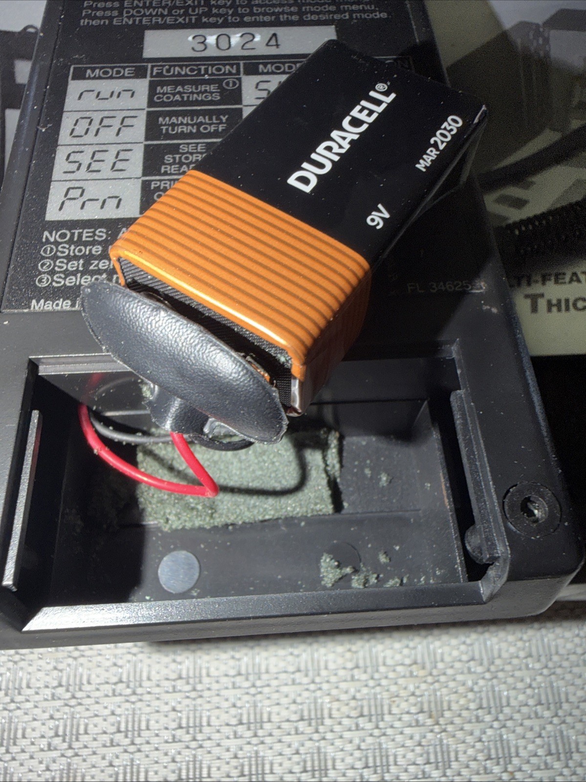 ETG Paint Thickness Gauge Working Tested With Case And Manual.