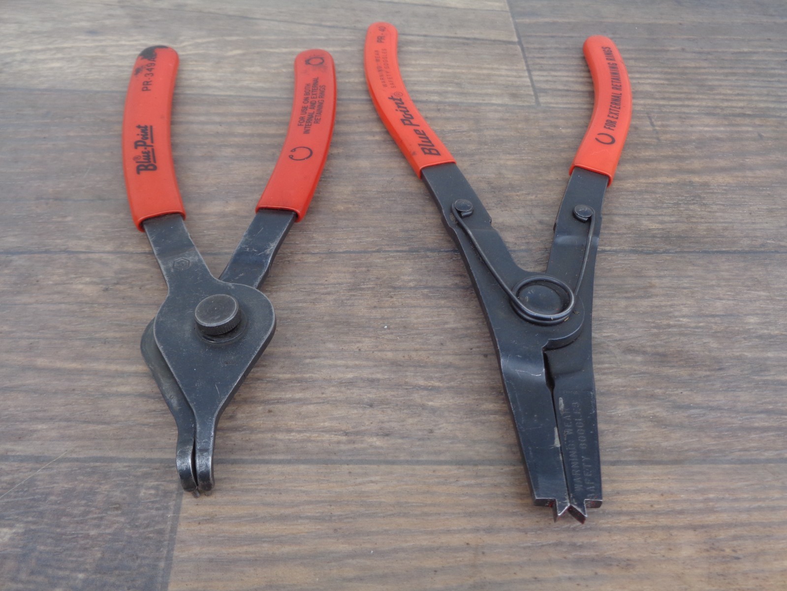 2 – Blue Point Snap Ring Pliers PR-40 & PR-349A Red Handles