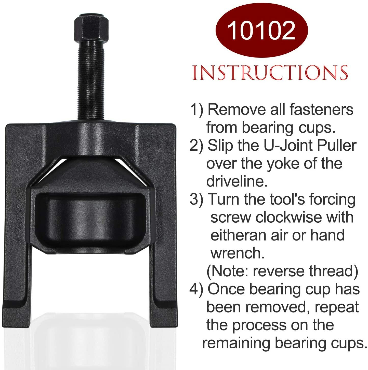 10102 Universal U Joint Puller Heavy Duty Truck 5192 Bearing Cup Installer Tool