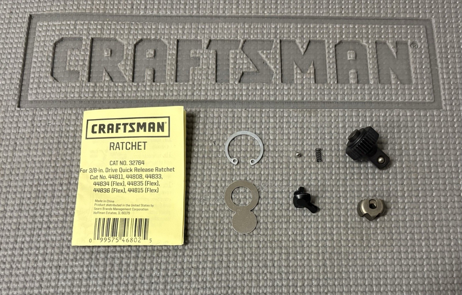 NOS OEM Sears Craftsman 32764 3/8” Dr Ratchet Repair Kit 44808 44811 CHINA ONLY