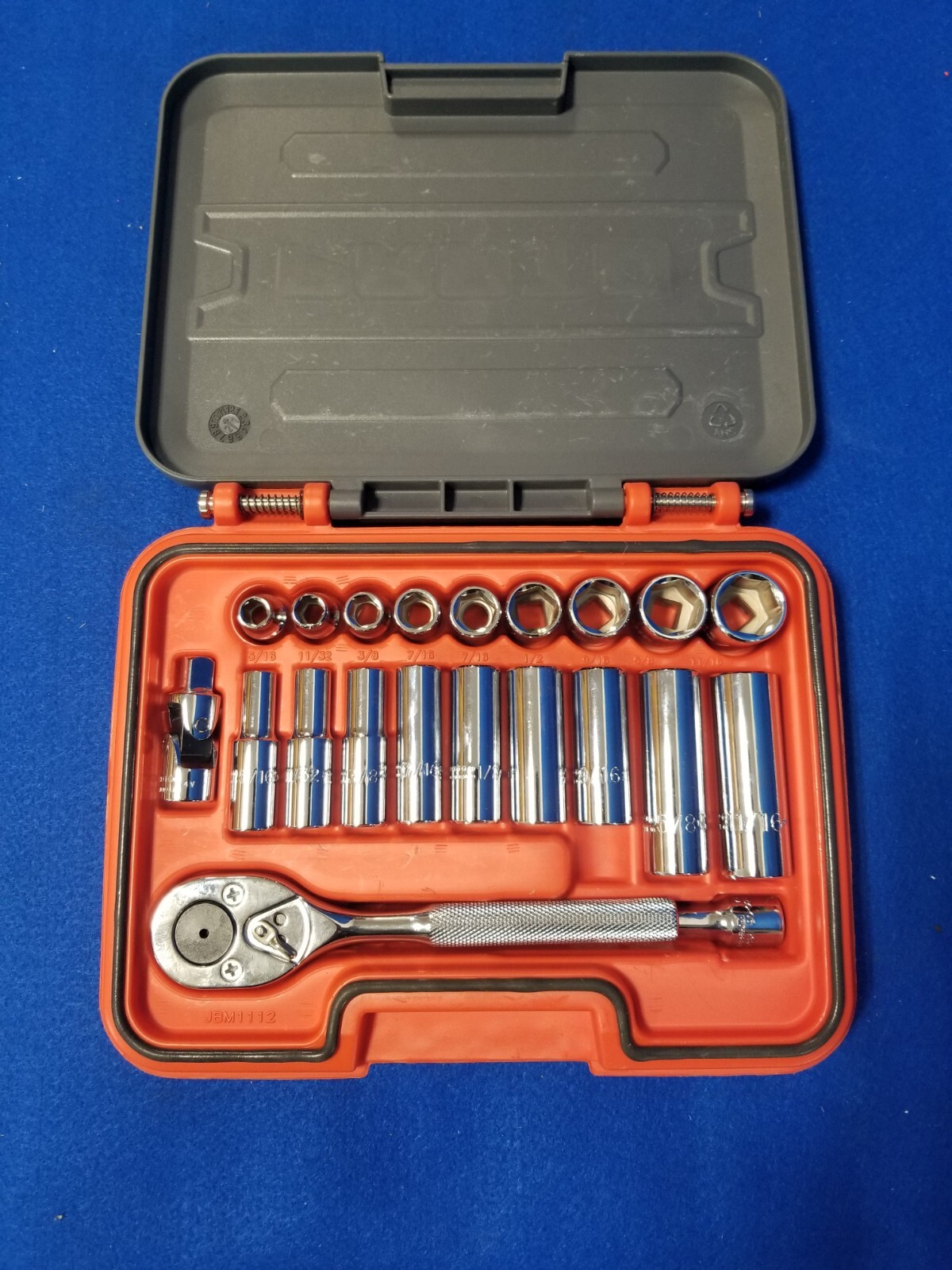 Proto J52121S 3/8″ Drive 21 Piece SAE Socket Set 6 Point w/Carrying Case