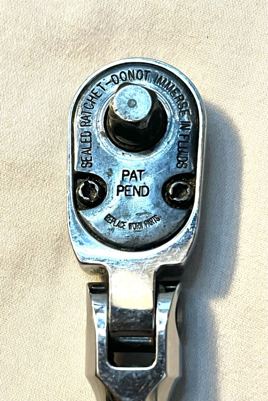 Snap-on Neon Green THLFD72 1/4 Drive Flex Head Ratchet