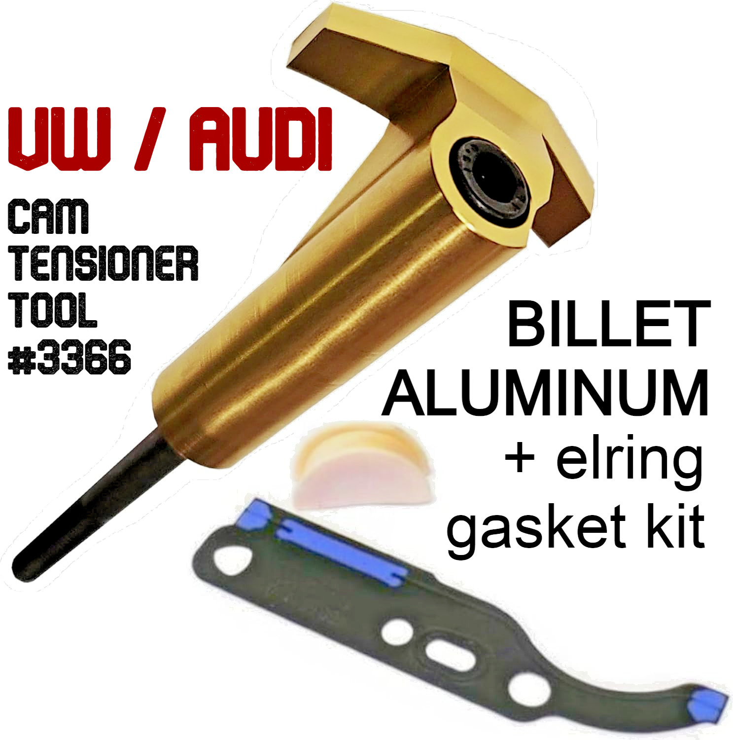ALUMINUM Camshaft Timing Chain Tensioner Tool PN 3366 – 1.8T 2.7T 2.8L 4.2L +