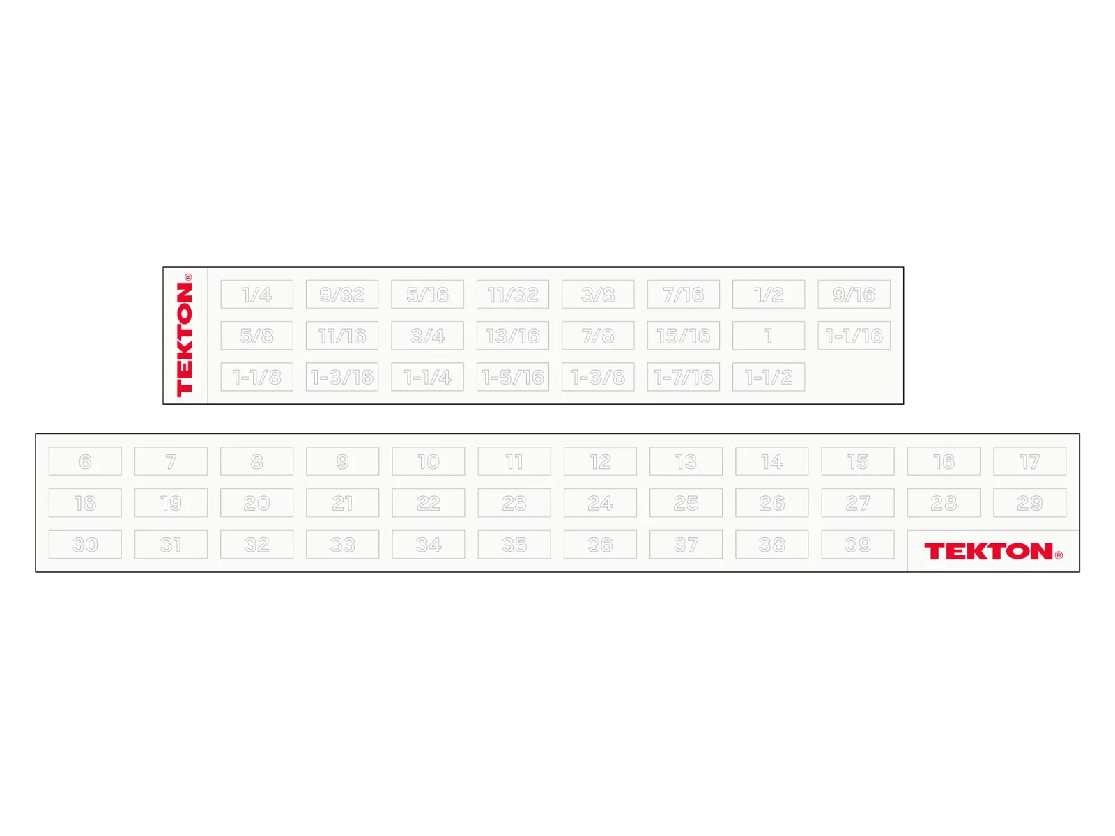 TEKTON Combination Wrench Set with Modular Organizers, 46-Piece (1/4-1-1/4 in.,