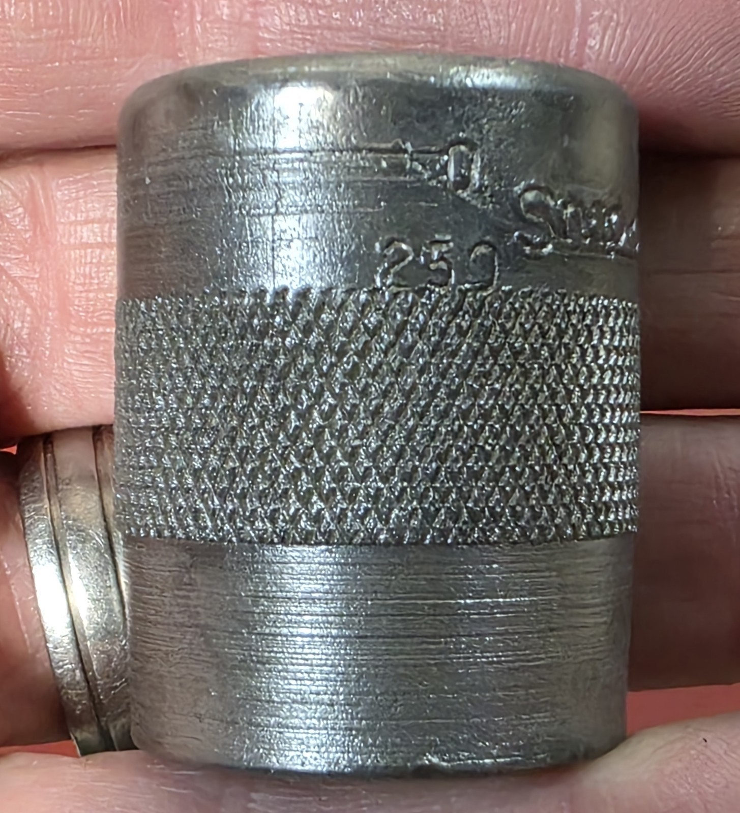 Snap-on Early SAE 1/2″ Drive 25/32″ Knurled Socket 6 Point No. 250