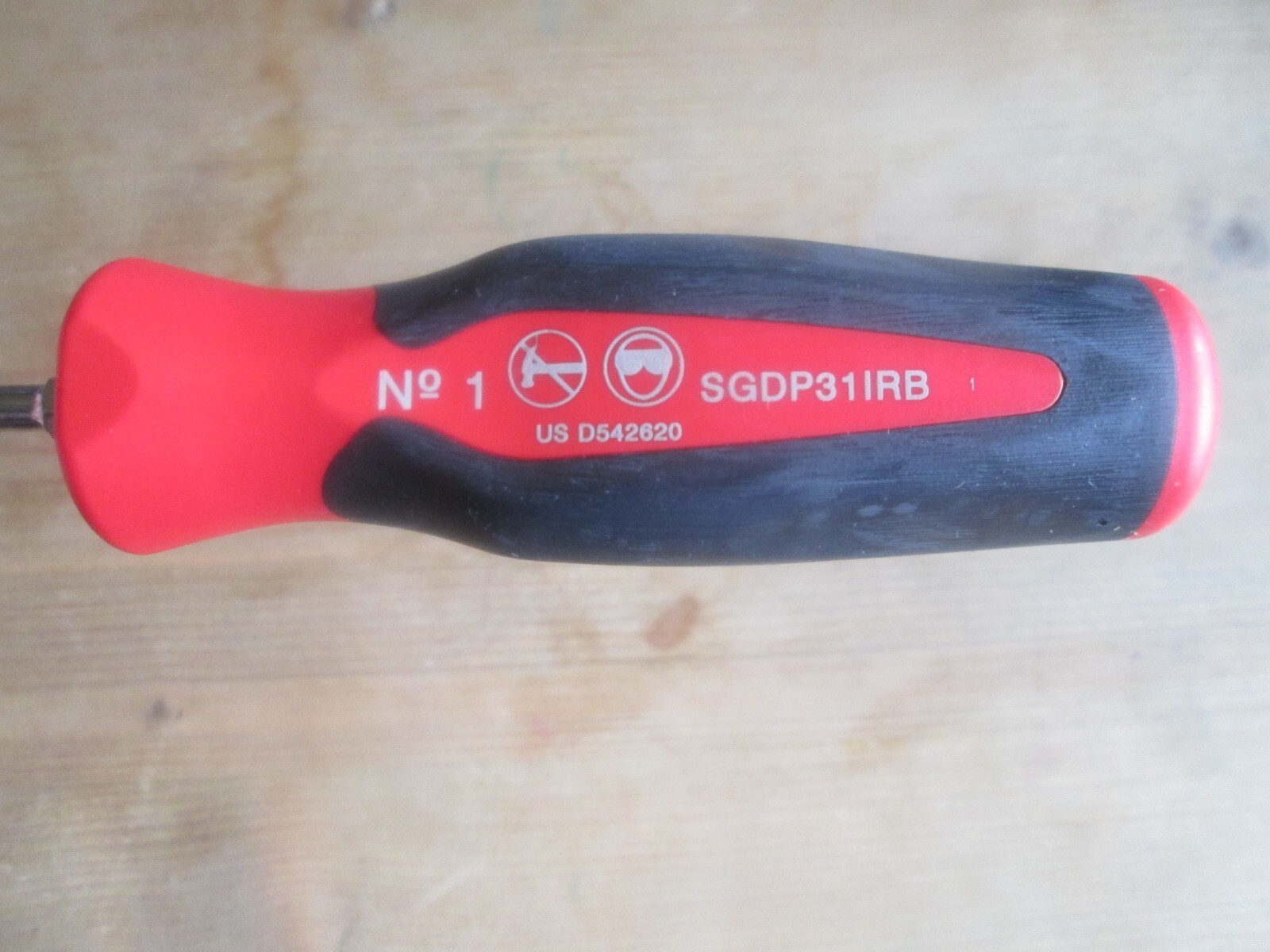 snap on philips screwdriver no 1 sgdp31lrb in classic red new premium tool
