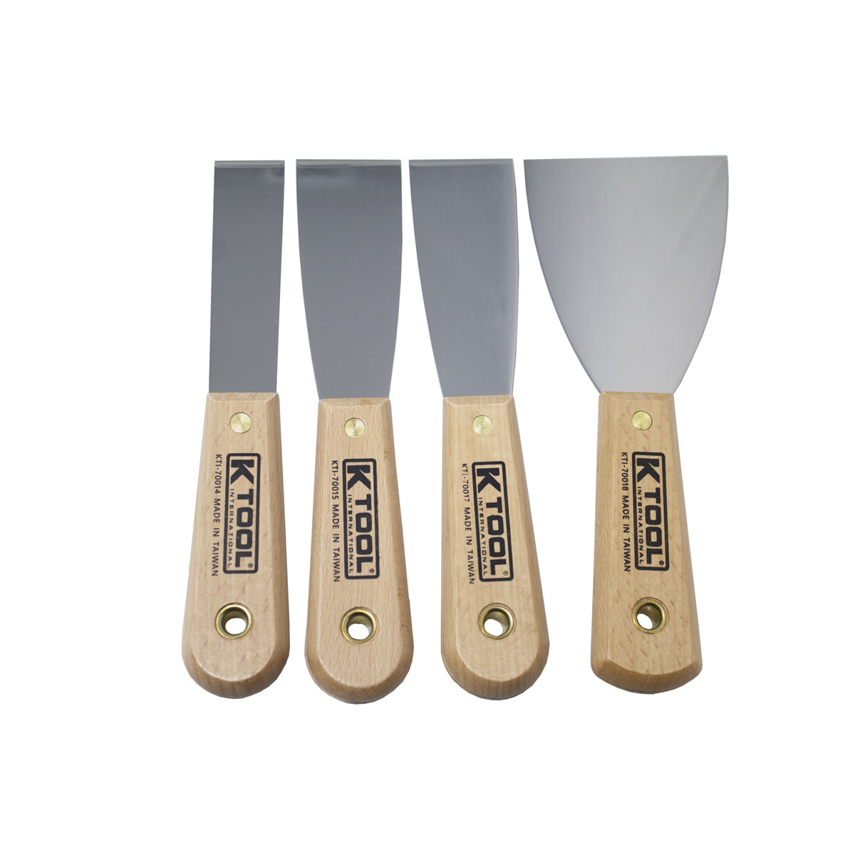 K-Tool 70004 4-pc Scraper & Putty Knife Set