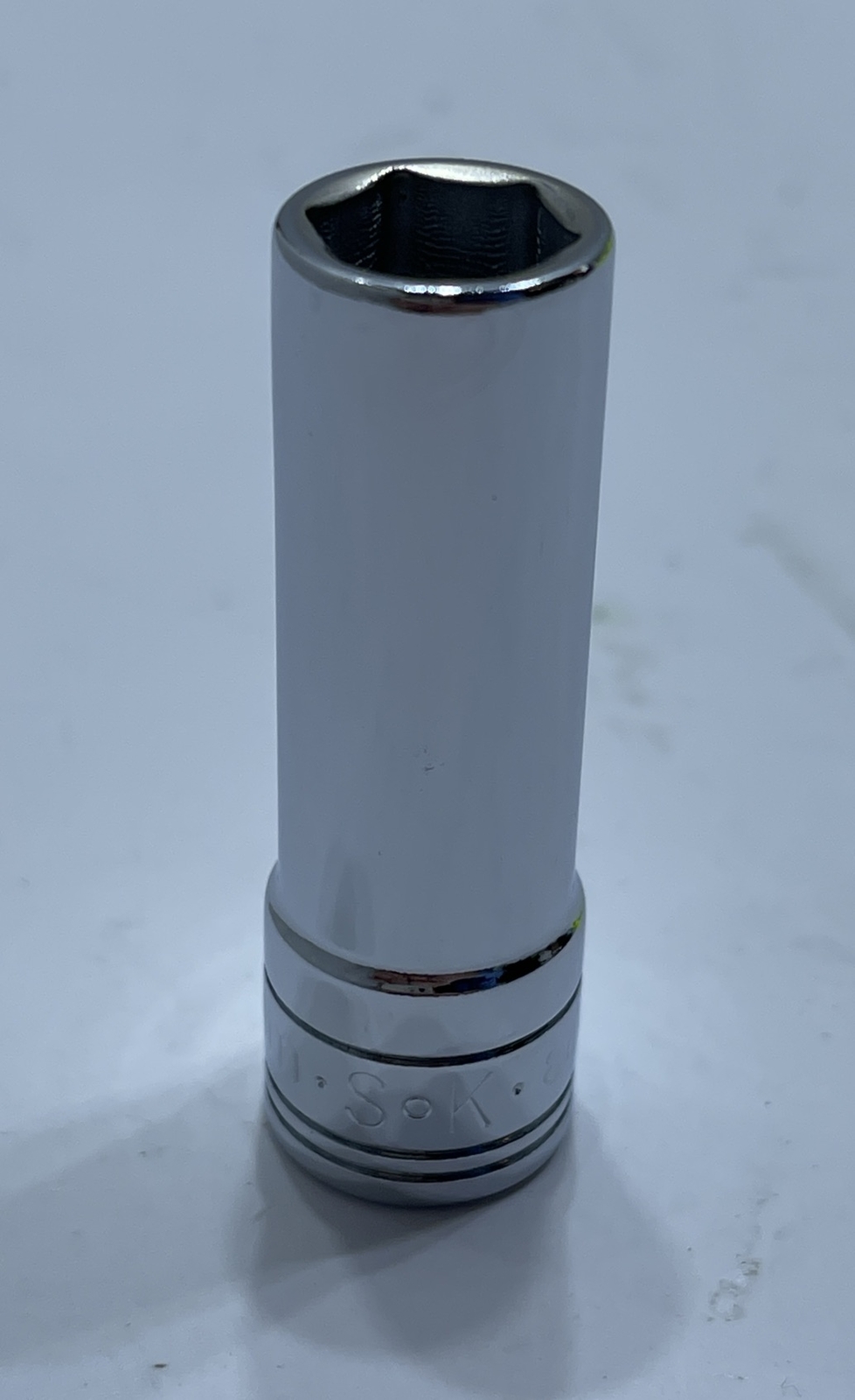 SK Hand Tools 11mm 6 Point 3/8in Drive Deep Chrome Socket 8461 USA