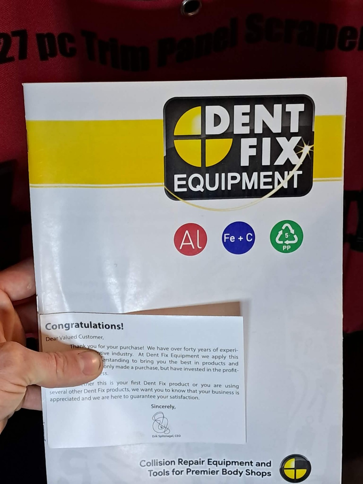 dentfix equipment trim panel scraper 27 piece set DF-623TPS