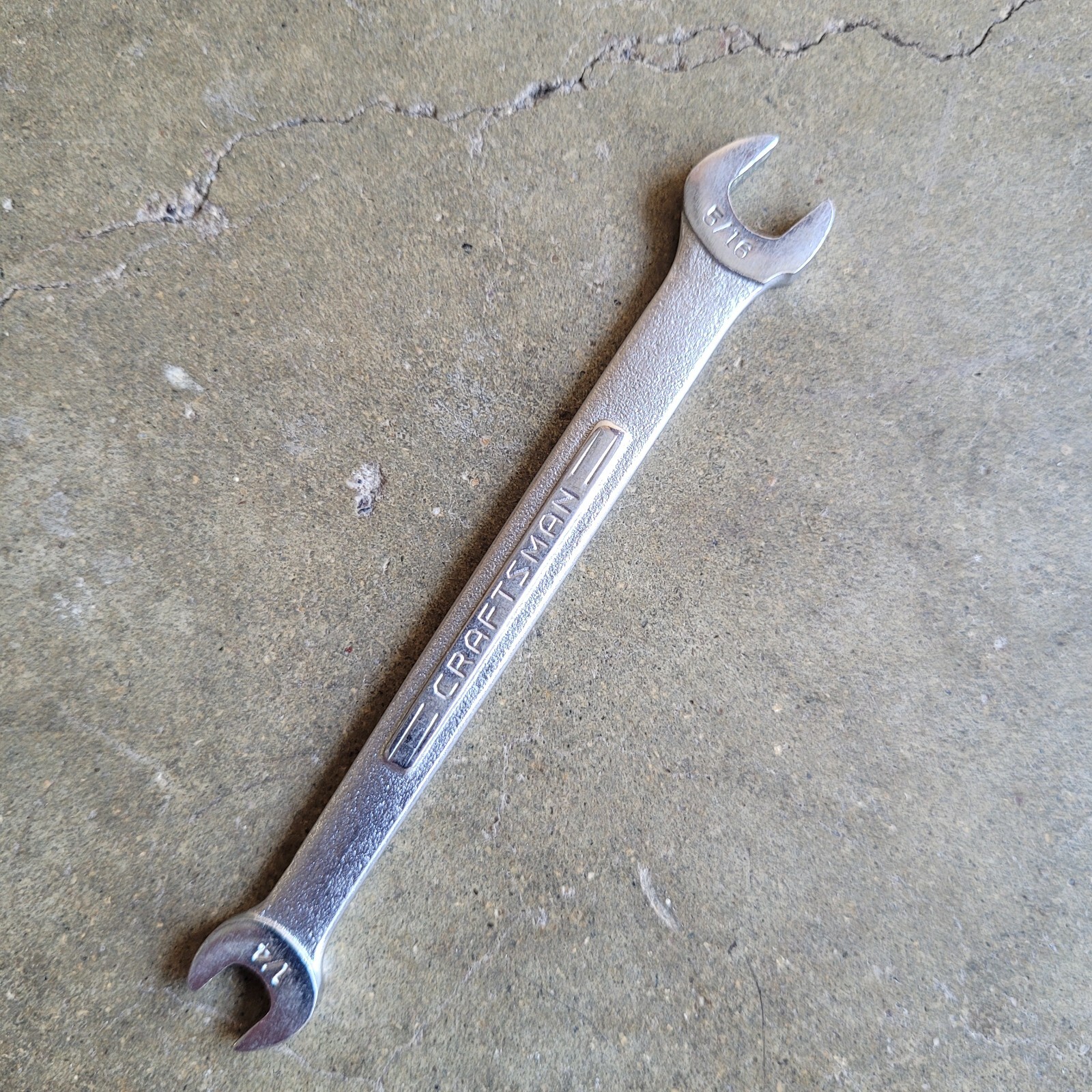 Vintage Craftsman 1/4″ 5/16″ Open End V 44571 Series Made in USA