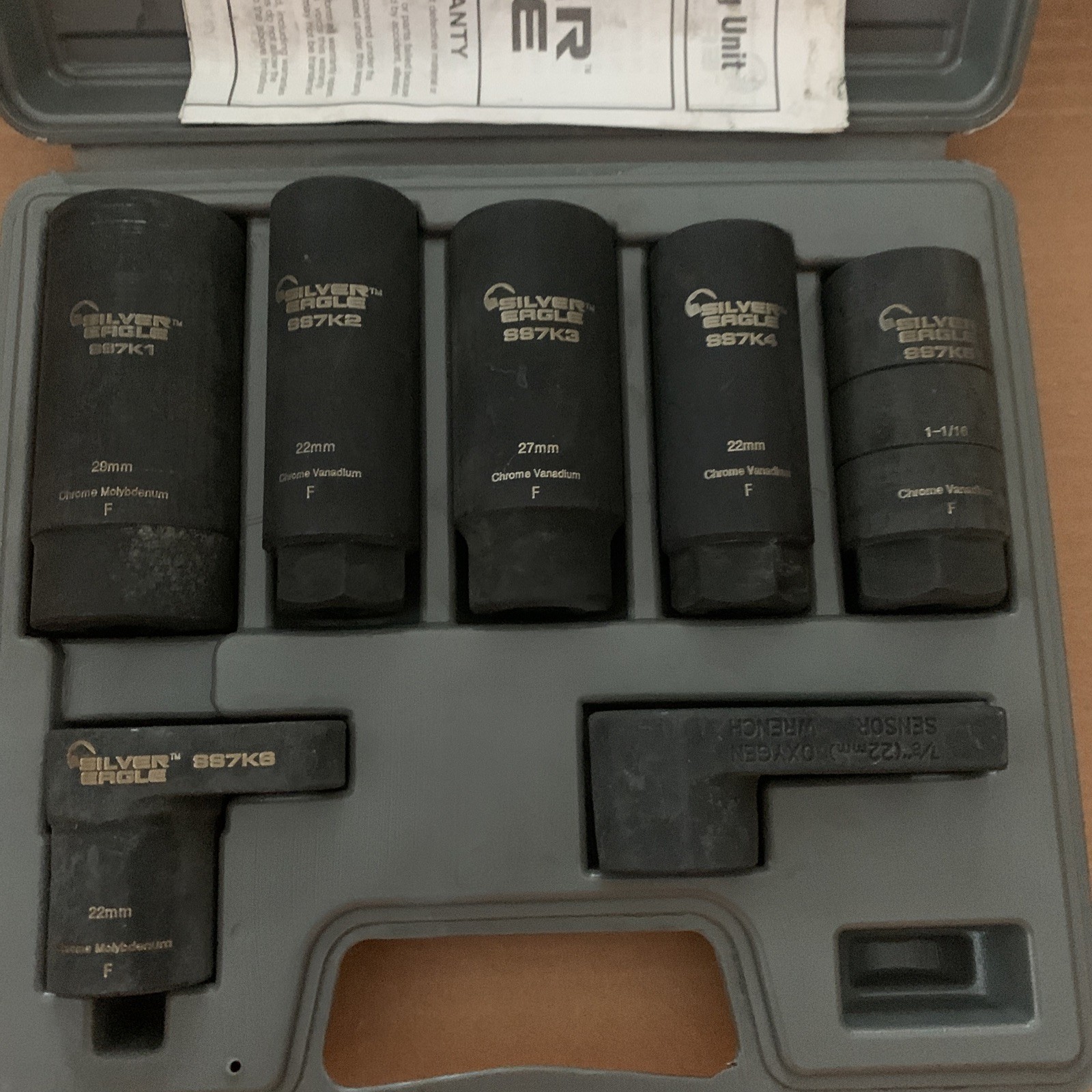 Matco SS7K Silver Eagle 7 Piece Sensor Socket Set, Complete Set In Original Case