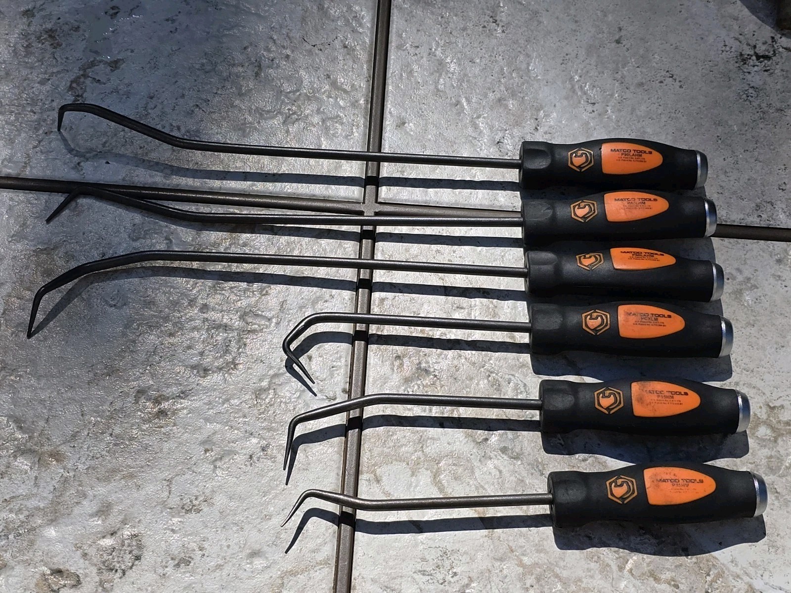 Matco Tools 6 Piece Heavy Duty Radiator Hook and Pick Set – Orange Handles