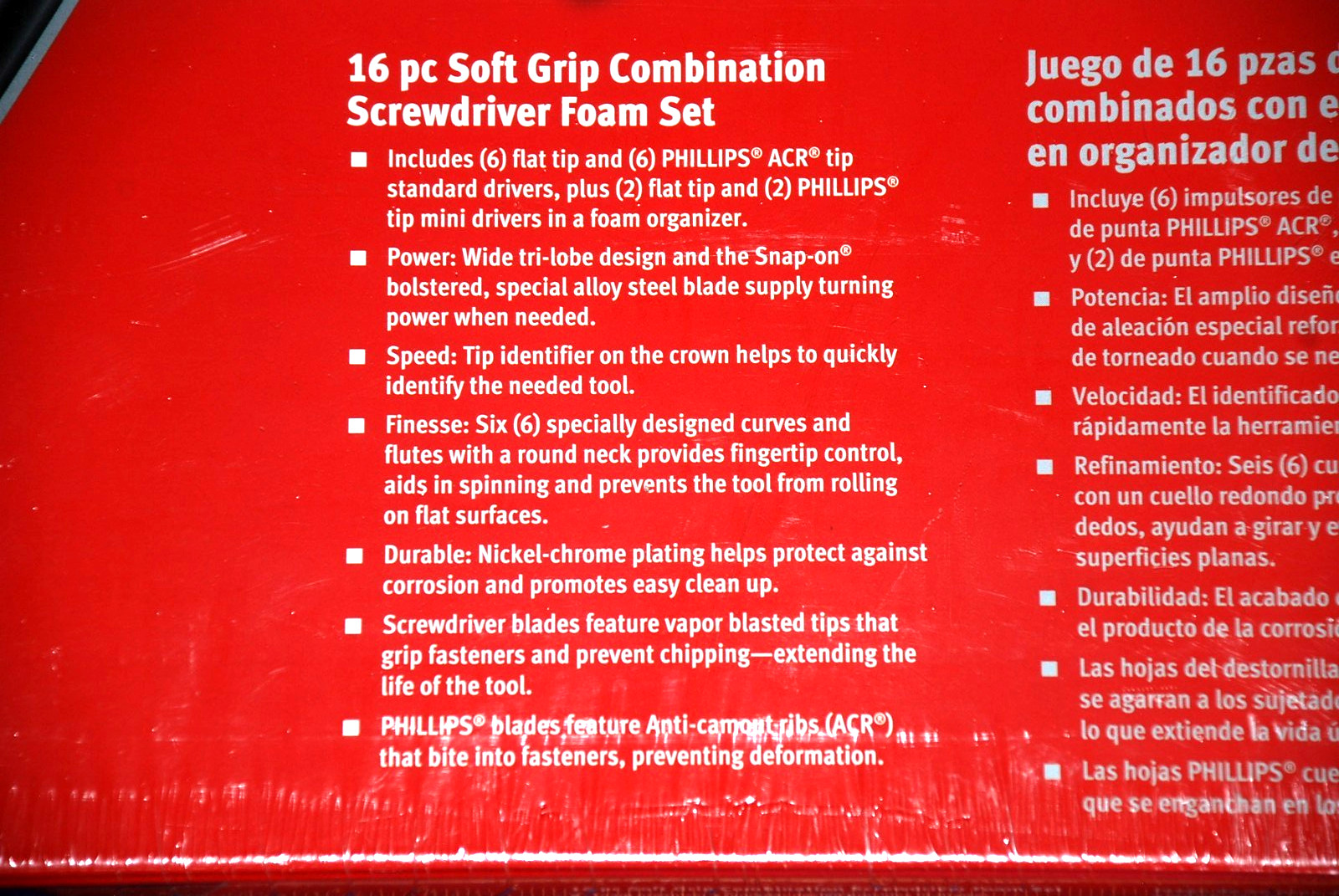 Snap-on NEW 16 Pc Instinct Hi-Viz Soft Grip Combo Screwdriver Set w/PRO-FI Foam