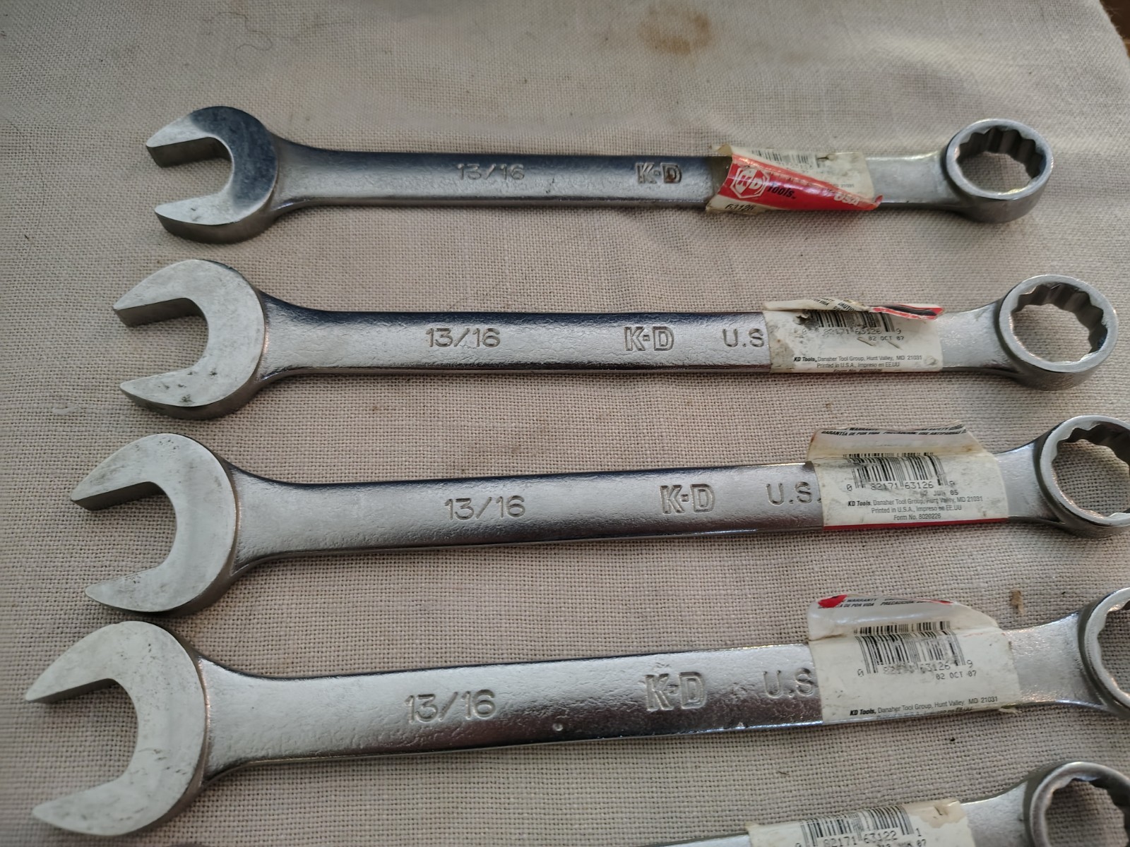 K-D Tools LOT of SAE New Old Stock Wrenches. Made In USA 14 Pieces Total NOS