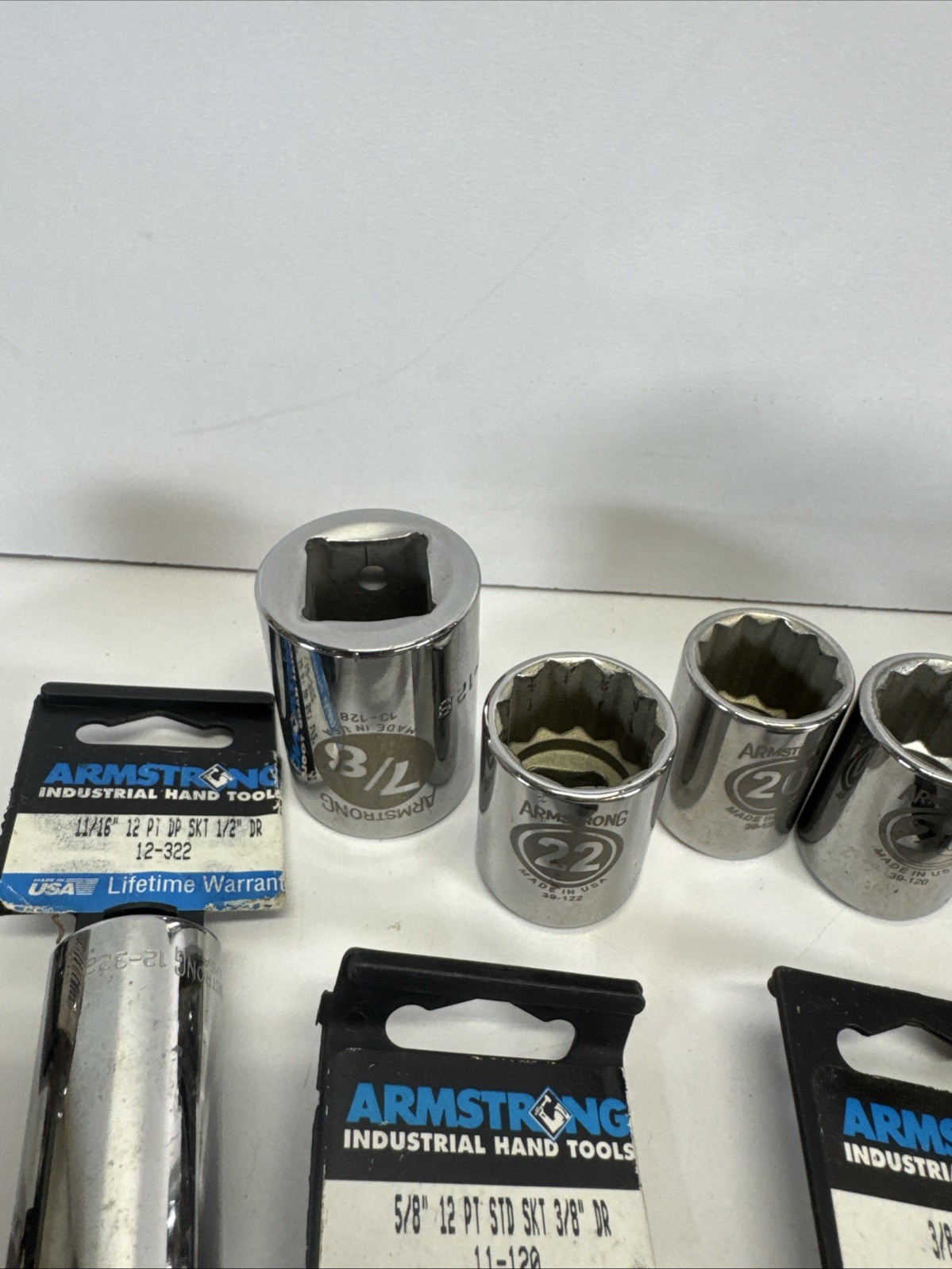 Armstrong USA Socket Lot 21pc Mixed Drive SAE Metric Various Sizes