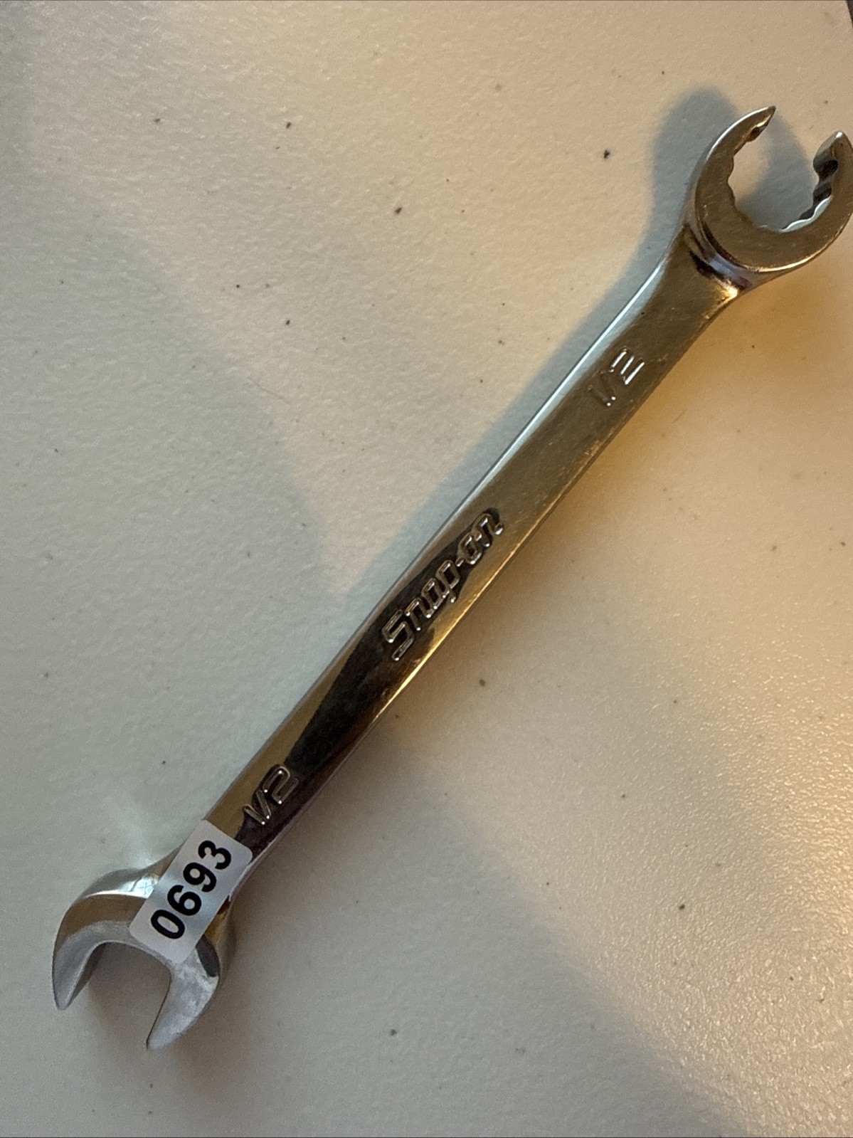 Snap-On 1/2″ Open-End / Flare Nut 12 Combo Wrench RXS16BS USA