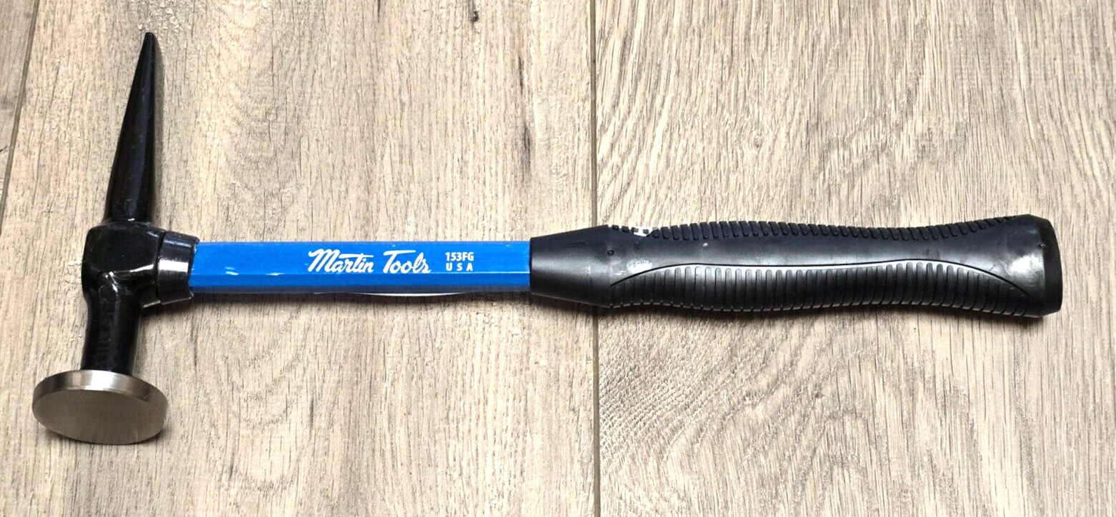 Martin Tools Fiberglass Cross Chisel Body hammer, Made in USA #153FG