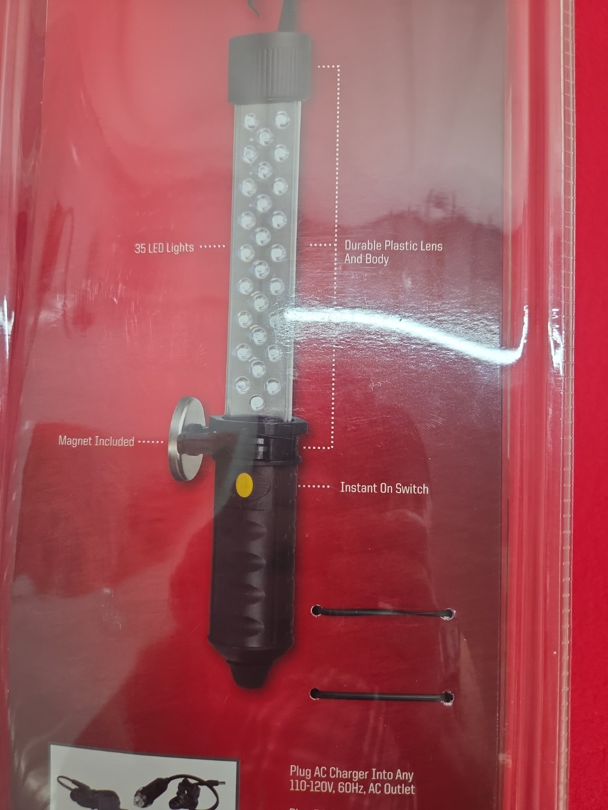 Craftsman Cordless Rechargeable 35 LED Work Light 73904 AC/DC Charging NIP