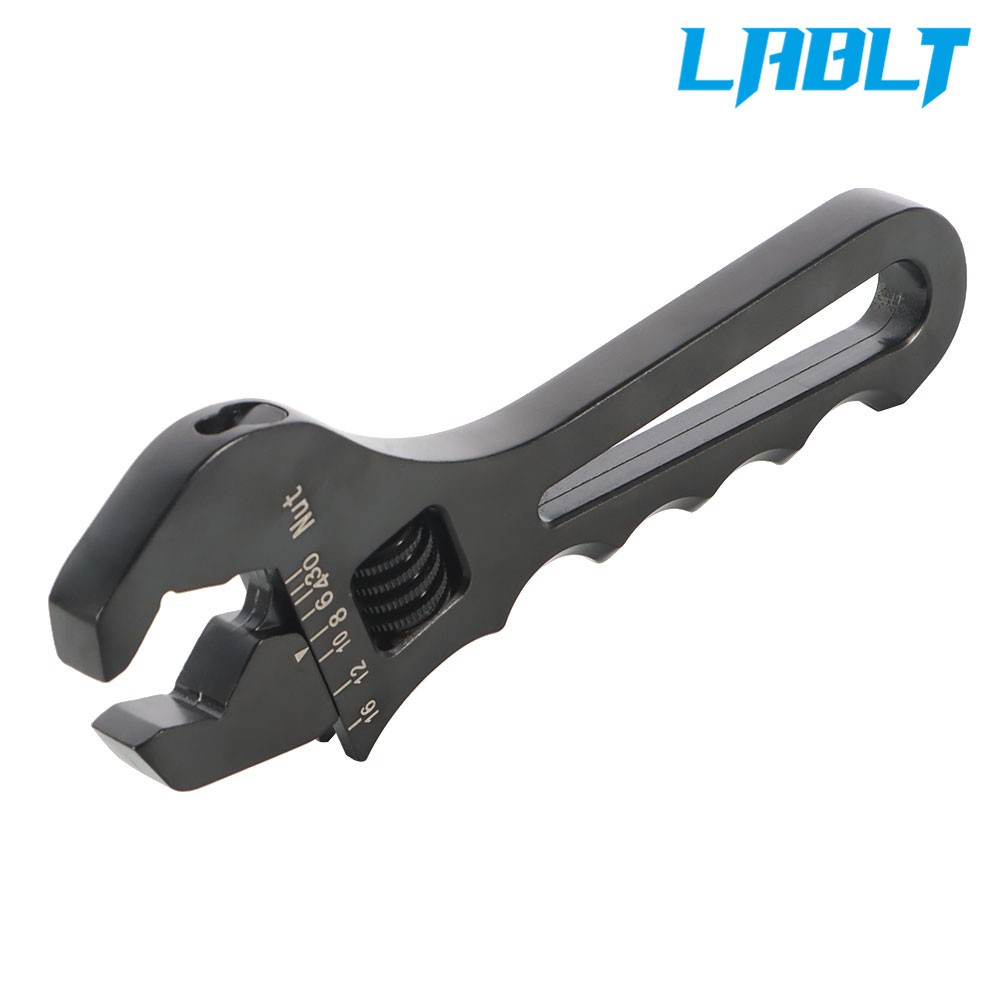 LABLT Adjustable Wrench Aluminum Tool Spanner for Hose End Fitting 3AN-16AN